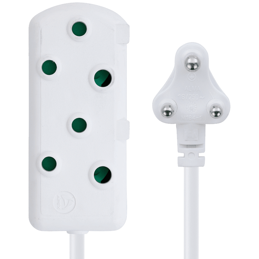 Switched Heavy-Duty Side-by-Side (SBS) Extension Leads 20m - WT - Image 3