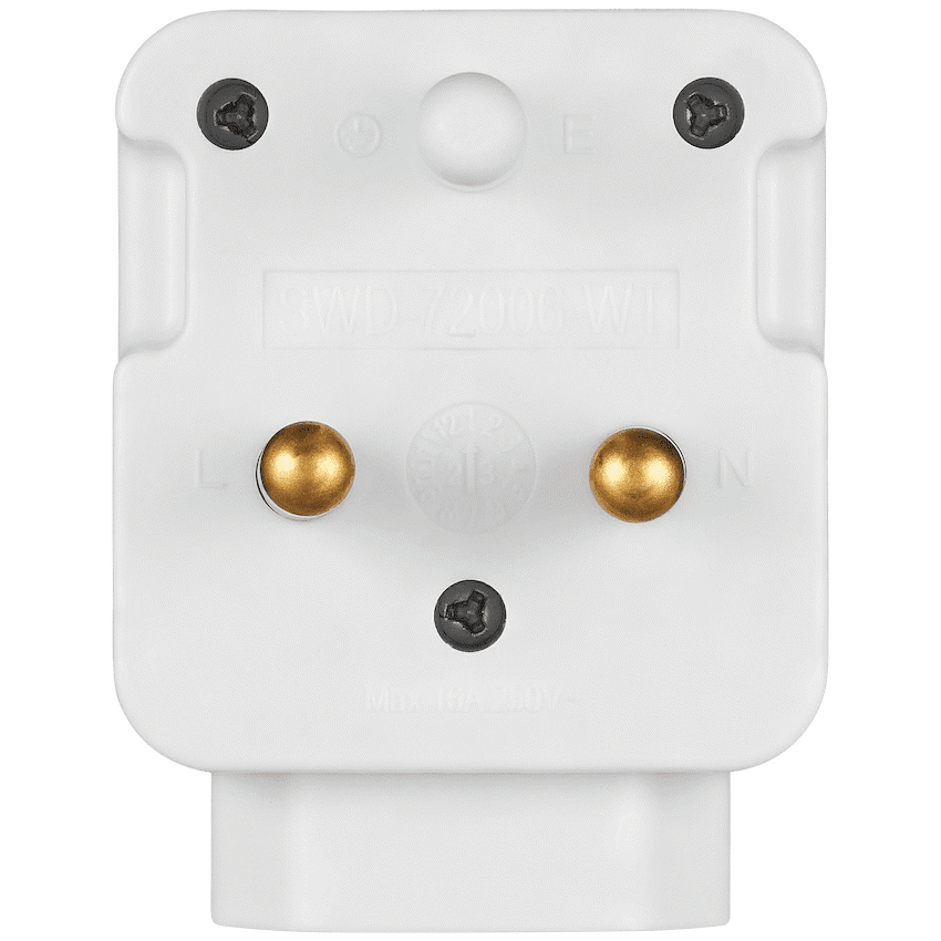 Switched 2-Way Schuko Adaptor - Top and Bottom Loader - Image 3