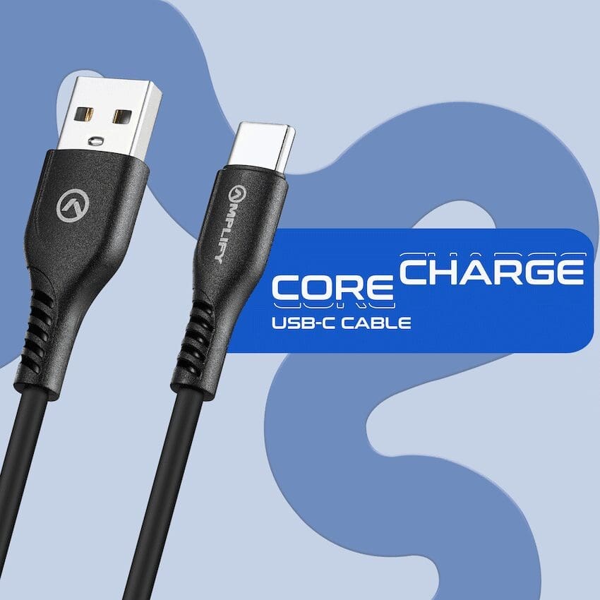 Amplify CoreCharge Series 1.2m USB-C Cable - Black - Image 4