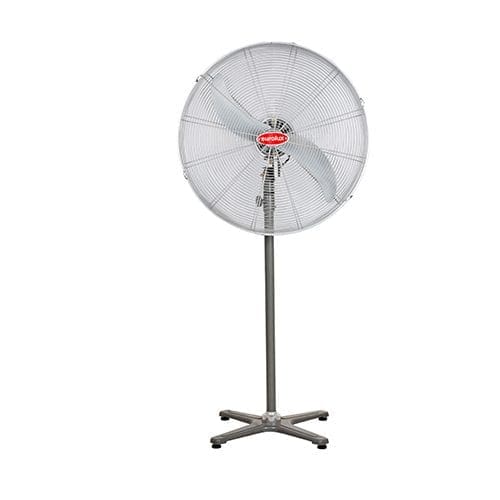 EUROLUX Hurricane Standing Fan 2 Blades Silver Motor Power 230w