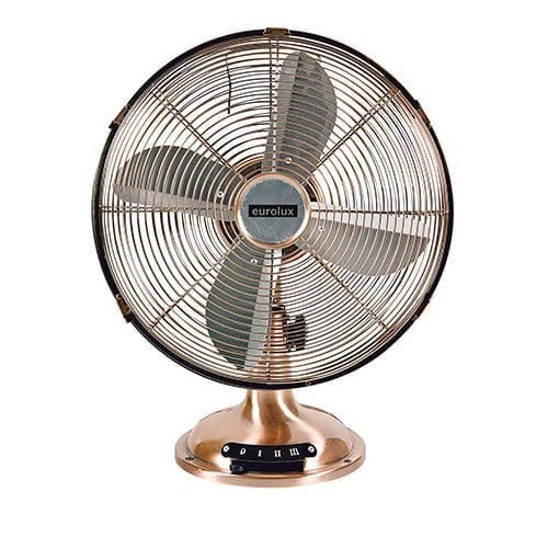 EUROLUX Desk Fan 4 Blades Antique Copper Motor Power 40w