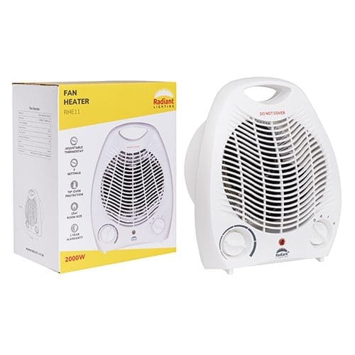 RADIANT - Fan Heater max 2000w with Thermostat