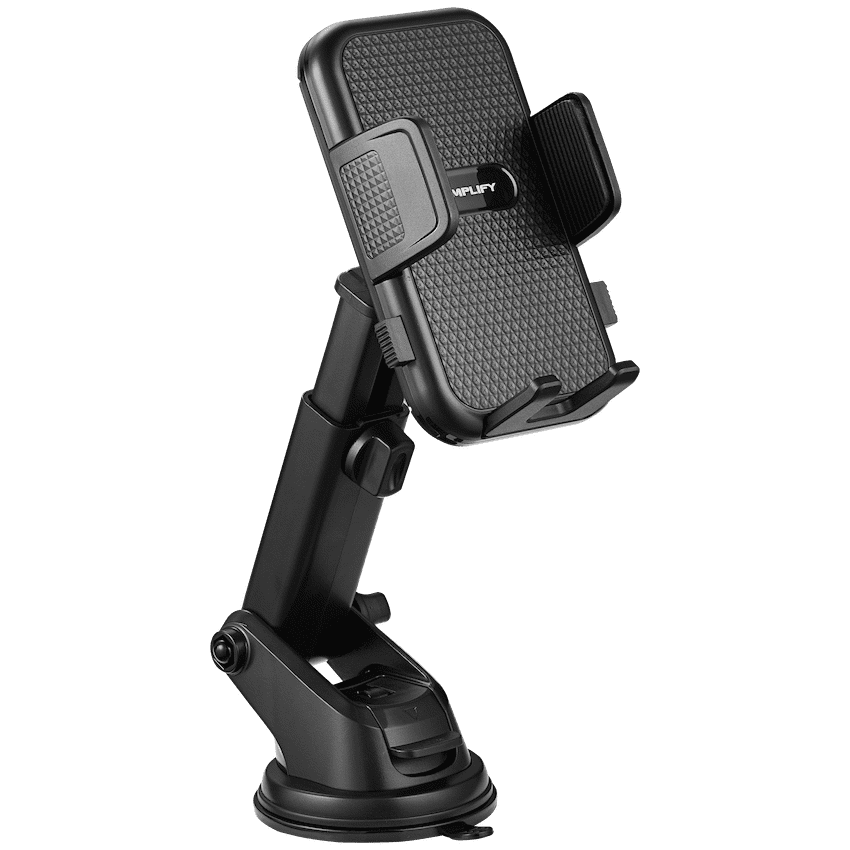 Amplify Anchor Series Extendable Car Dash Mount Phone Holder - Black