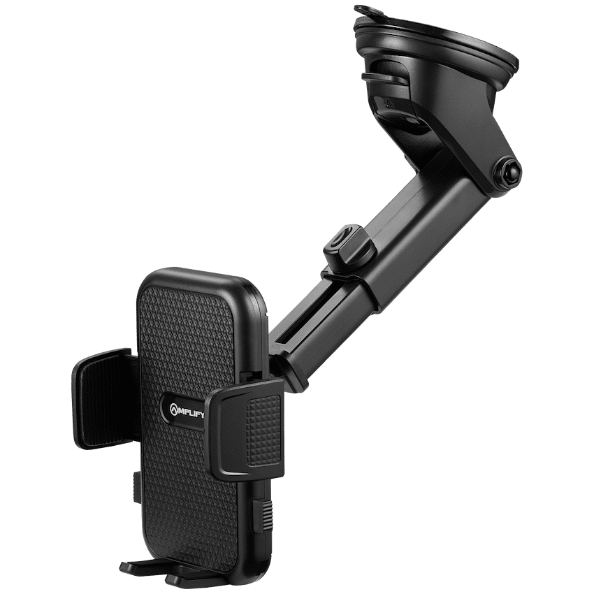 Amplify Anchor Series Extendable Car Dash Mount Phone Holder - Black - Image 2