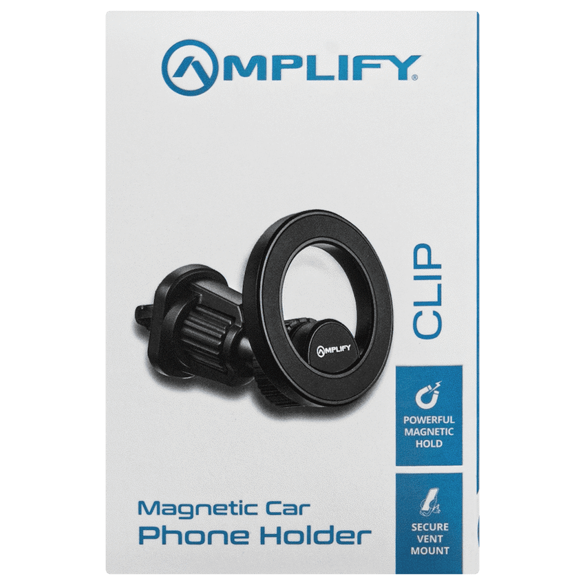 Amplify - Clip Series Magnetic Car Phone Vent Holder (PDQ) - Black - Image 4