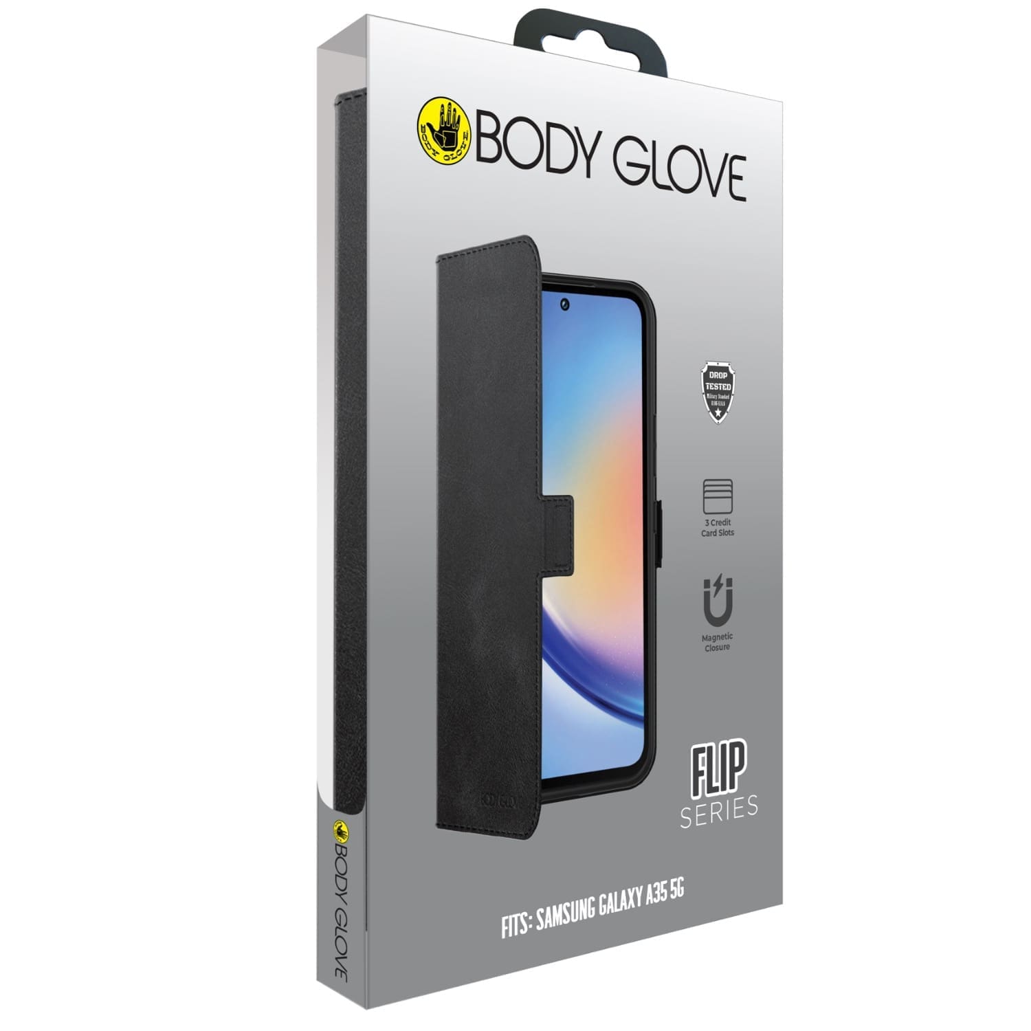 BODY GLOVE Flip Series - Samsung Galaxy A35 5G - Black - Image 3