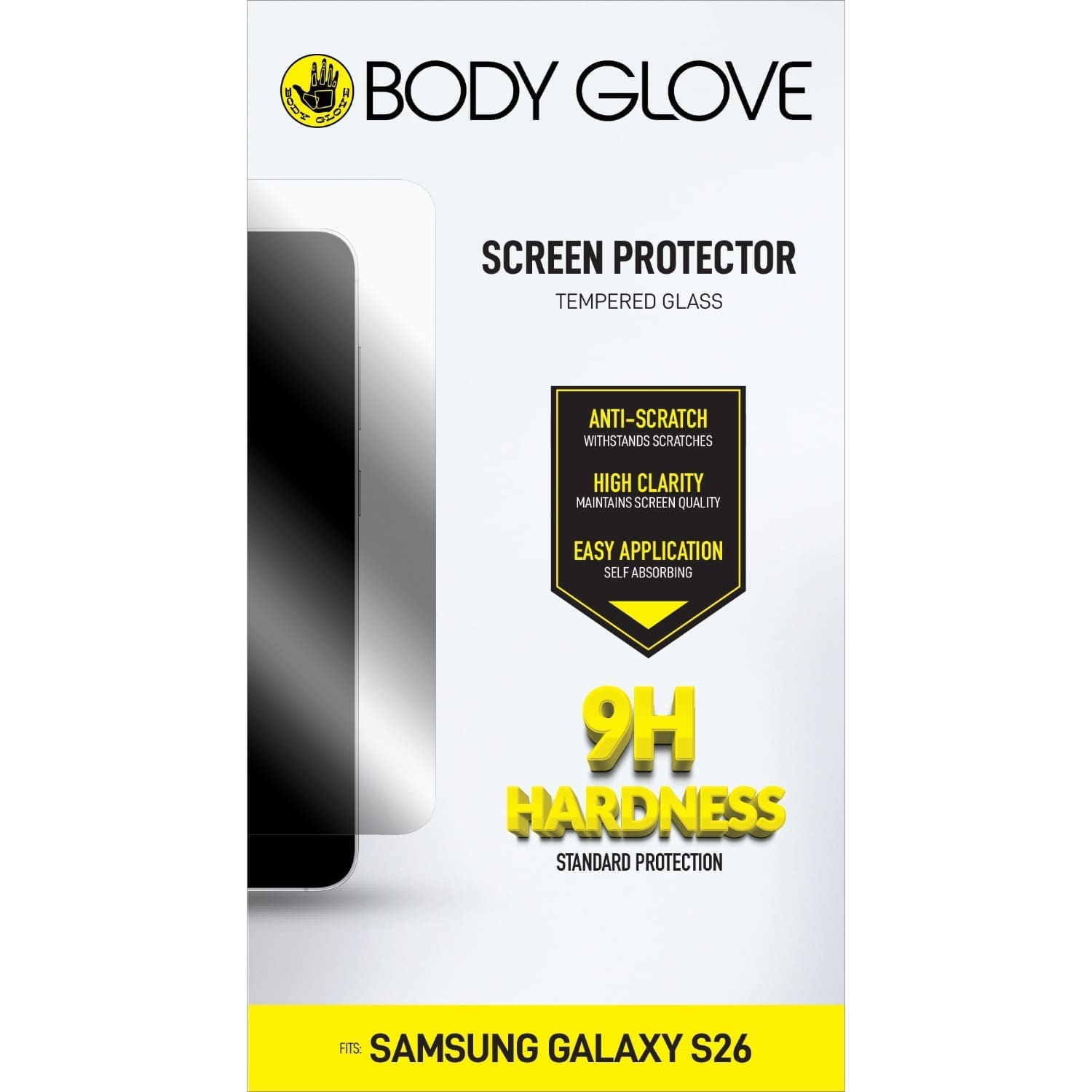 BODY GLOVE Tempered Glass Screen Protector - Samsung Galaxy S26 - Clear