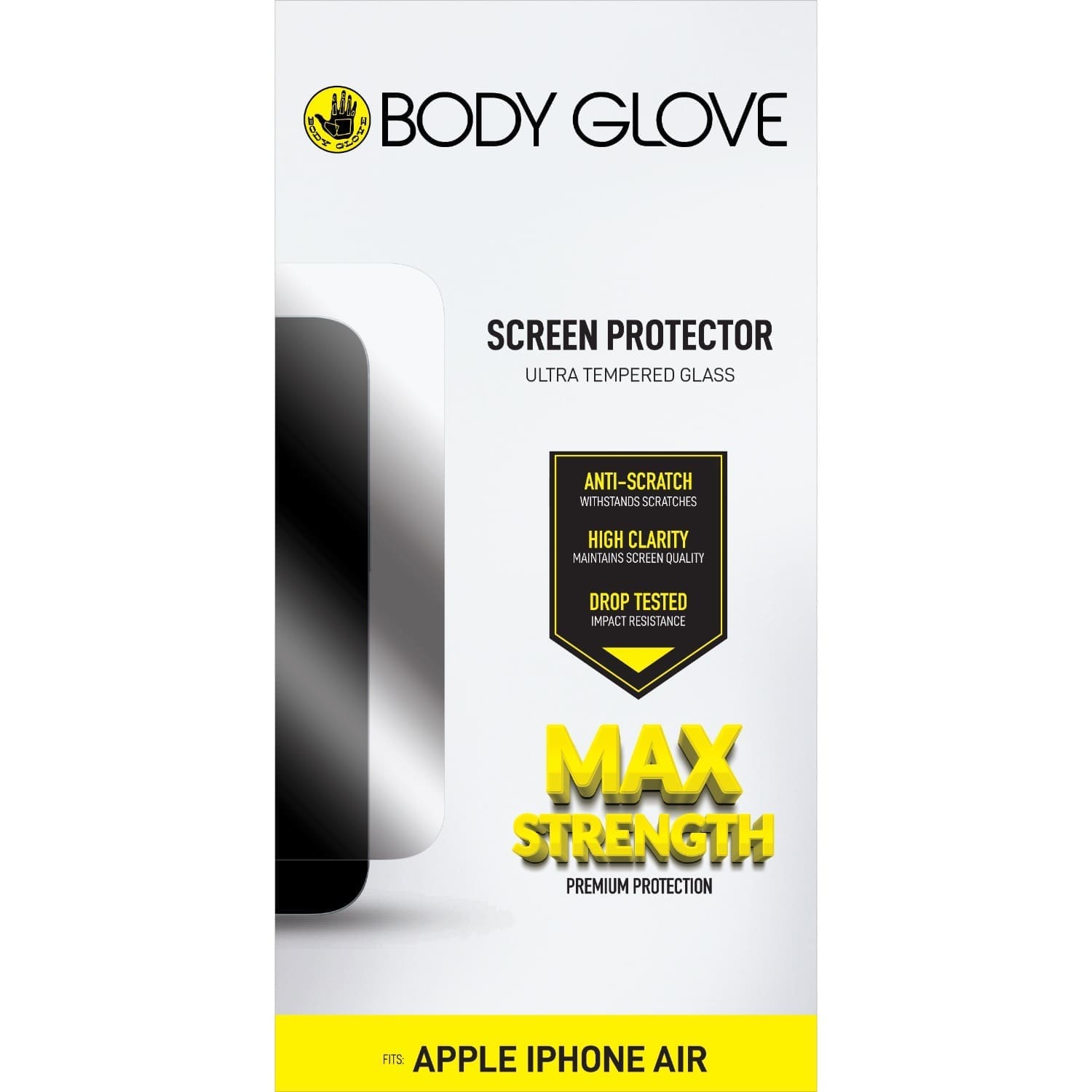 BODY GLOVE Ultra Tempered Glass Screen Protector - Apple iPhone Air - Clear