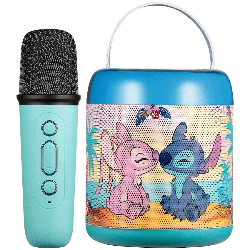 Disney - Stitch Cylinder Karaoke Speaker with Bluetooth Microphone