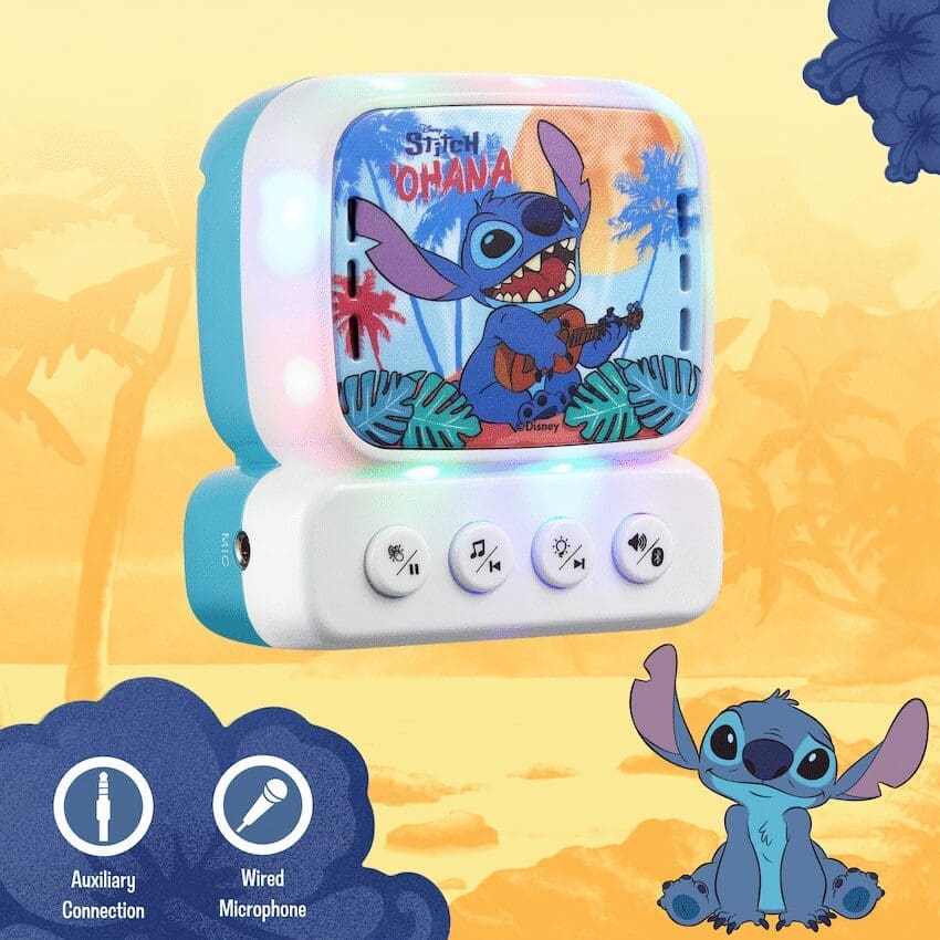 Disney - Stitch Bluetooth Mini Karaoke Machine with Belt Hook - Image 4