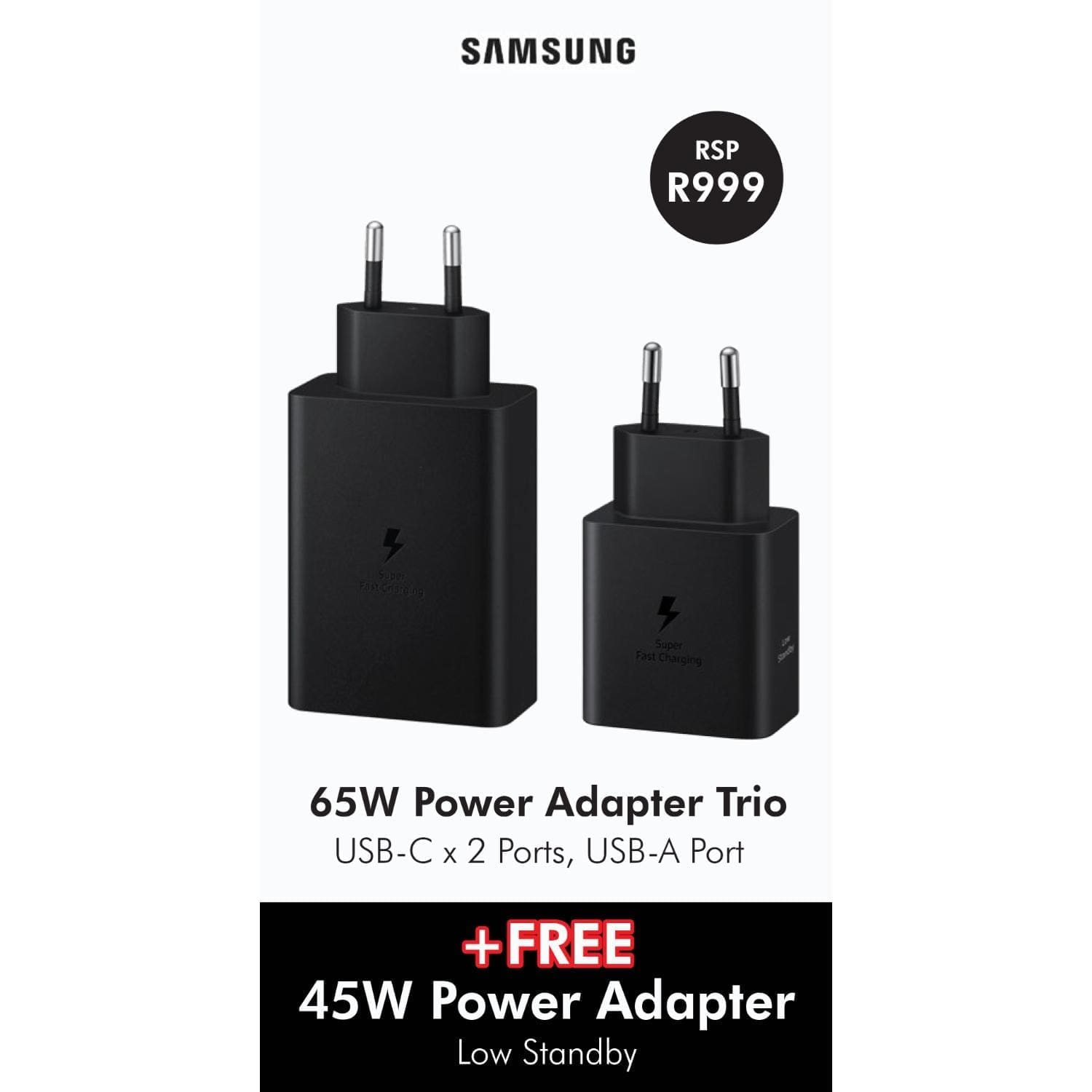 Samsung 65W Wall Charger + FREE 45W Wall Charger - Image 4