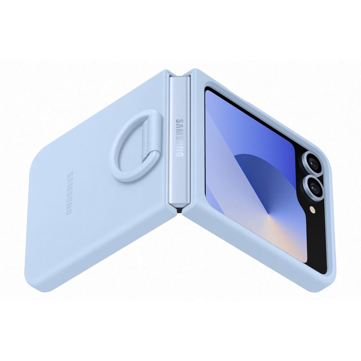 Samsung Silicone Cover With Ring - Samsung Galaxy Z Flip7 FE/Flip6 - Blue