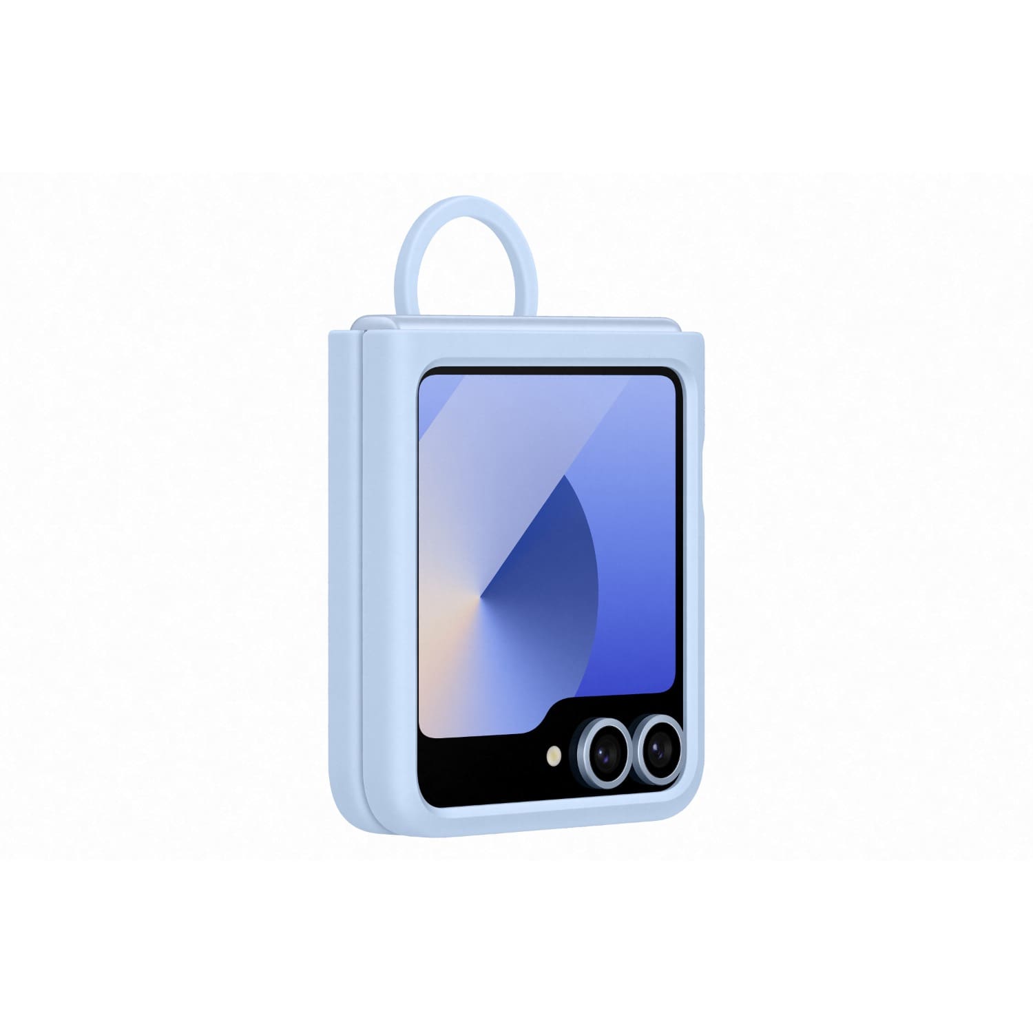 Samsung Silicone Cover With Ring - Samsung Galaxy Z Flip7 FE/Flip6 - Blue - Image 3