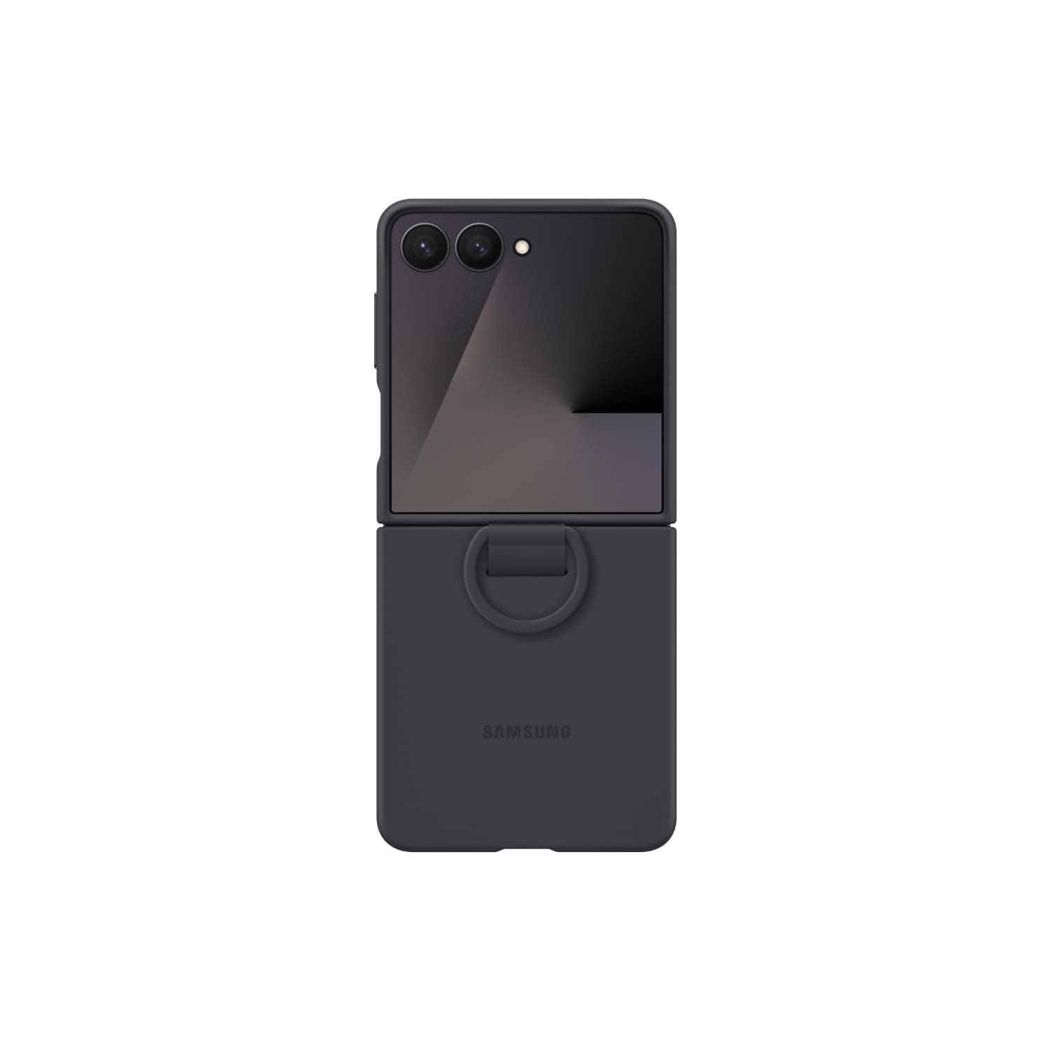 Samsung Silicone Cover With Ring - Samsung Galaxy Z Flip7 - Black