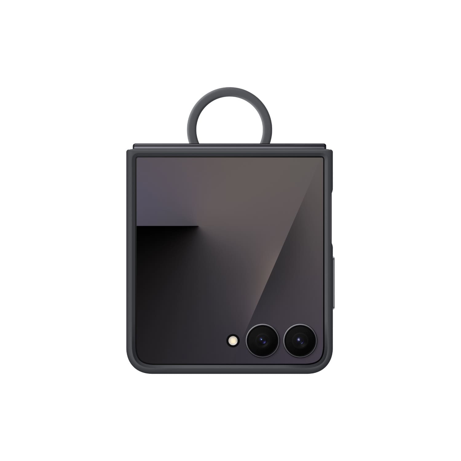 Samsung Silicone Cover With Ring - Samsung Galaxy Z Flip7 - Black - Image 4