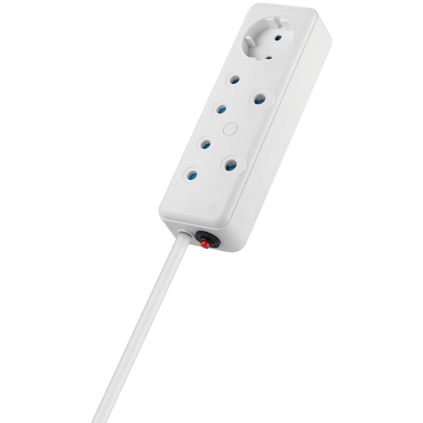 Switched 3 Way Multiplug - White - Image 2