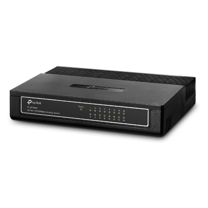 TP-LINK TL-SF1016D 16-Port 10/100Mbps Desktop Switch - Image 2