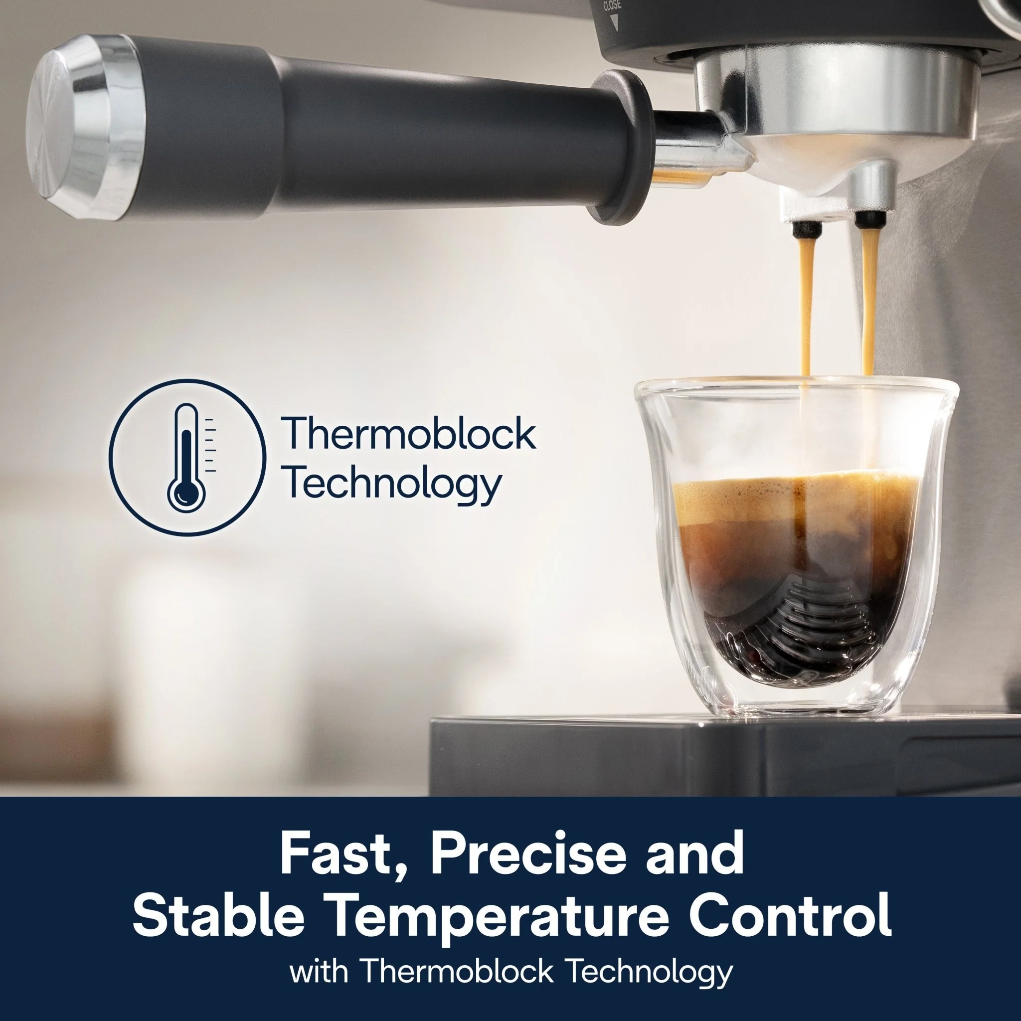 Delonghi EM450.M Classic Manual Pump Espresso Coffee Machine - Image 4