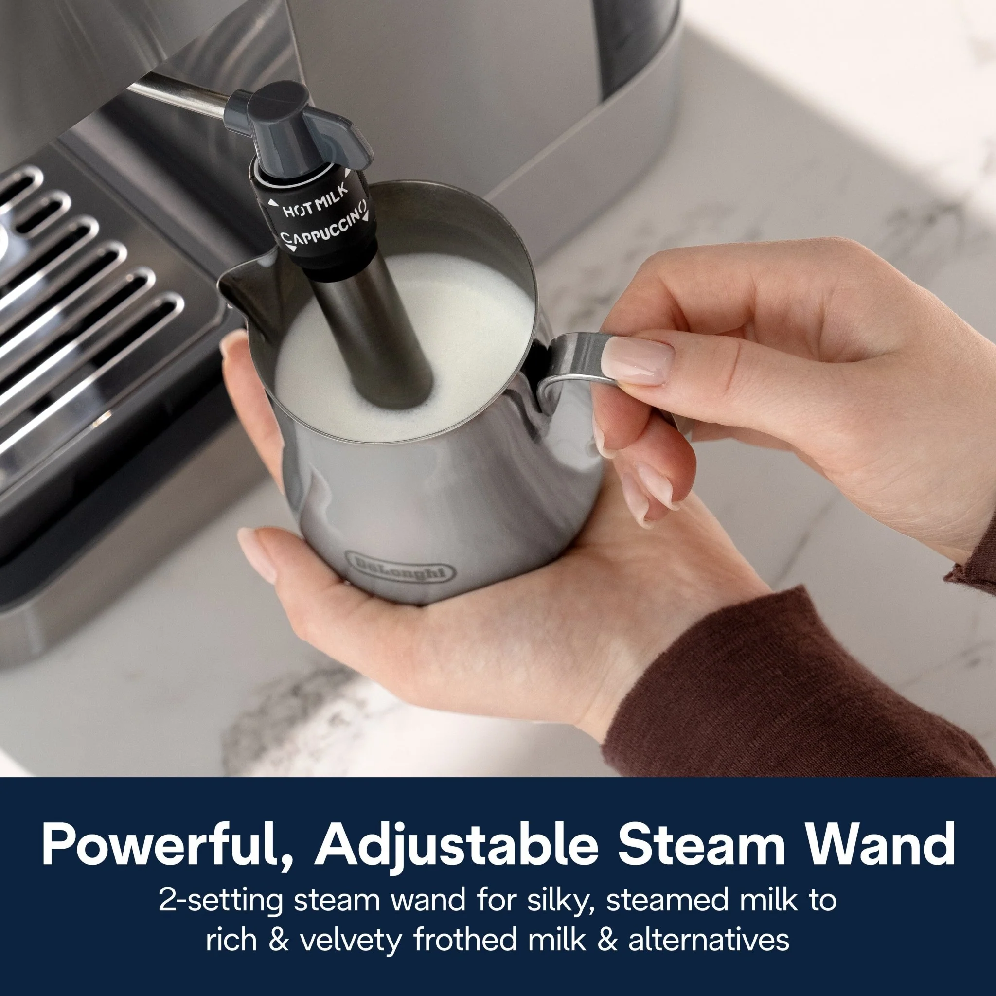 Delonghi EM450.M Classic Manual Pump Espresso Coffee Machine - Image 5