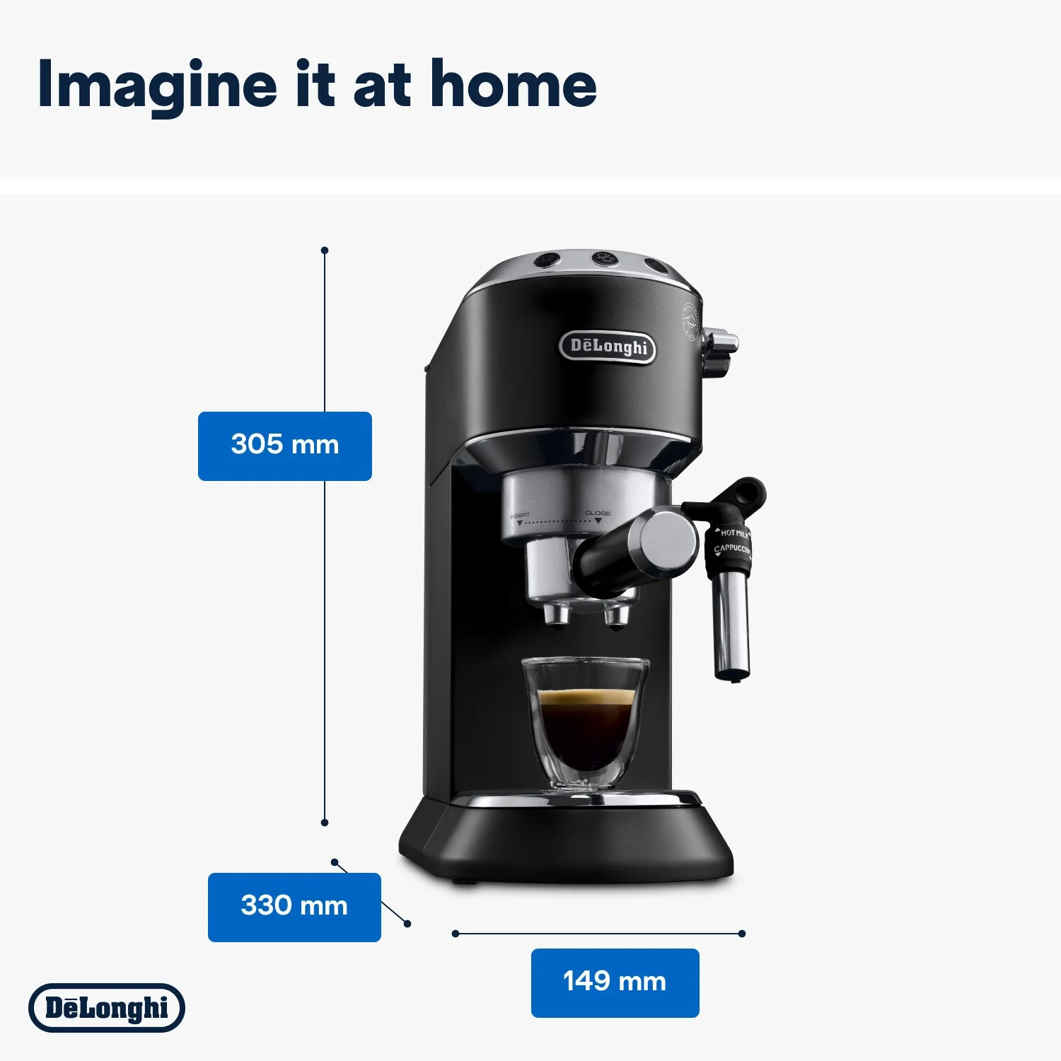 Delonghi EC685.BK Dedica Style - Matt Black - Image 6