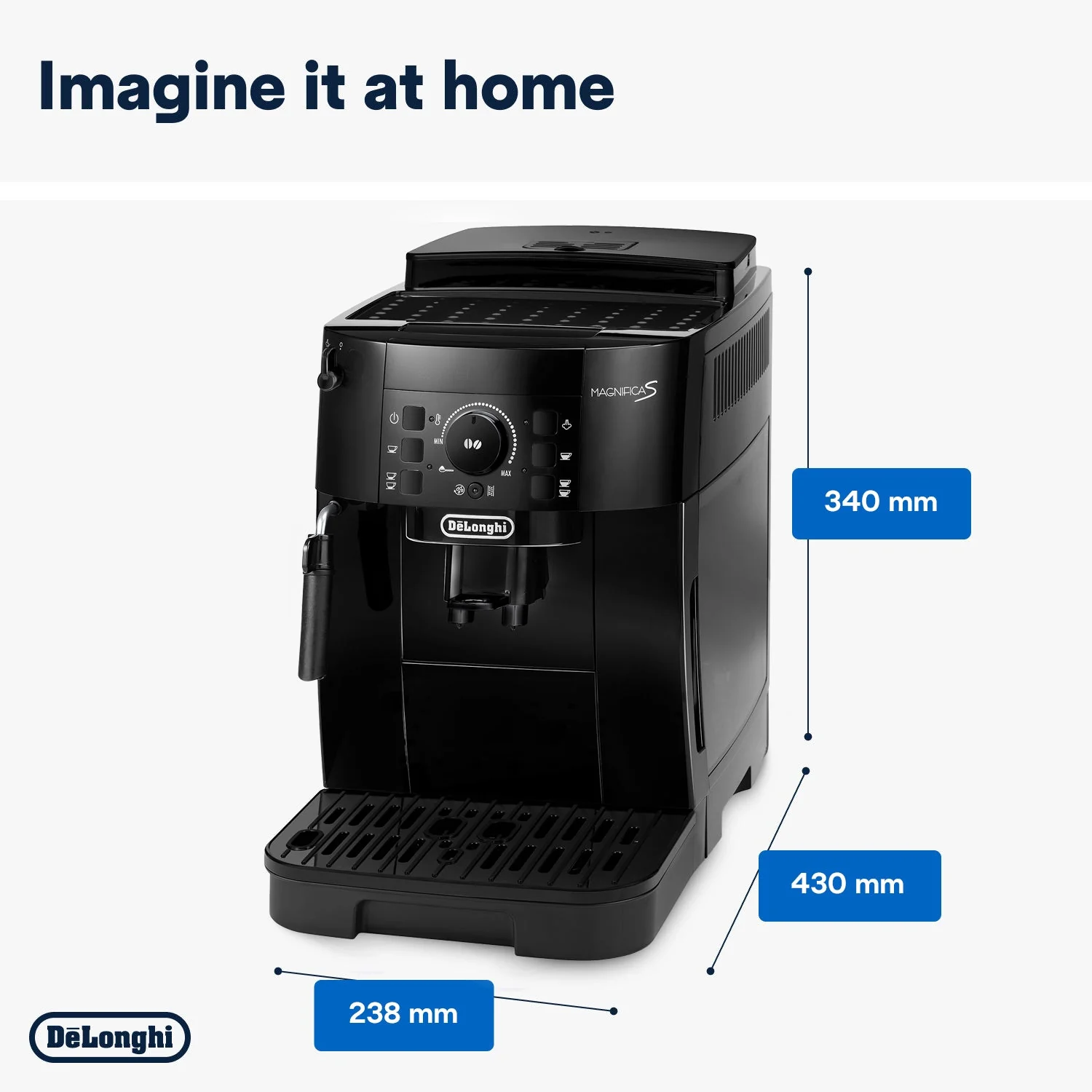 Delonghi ECAM12.121.B Magnifica S Bean to Cup Coffee Machine - Image 4