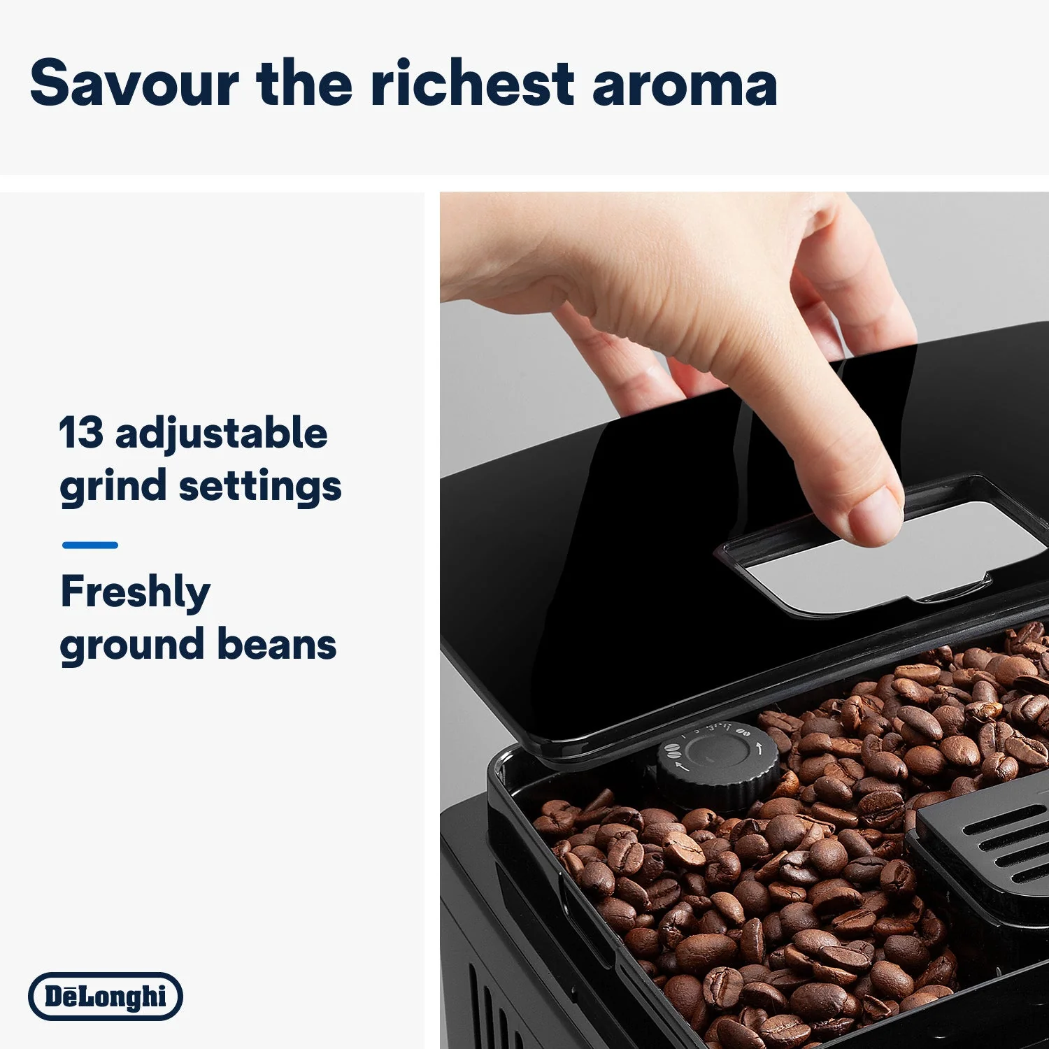 Delonghi ECAM12.121.B Magnifica S Bean to Cup Coffee Machine - Image 5