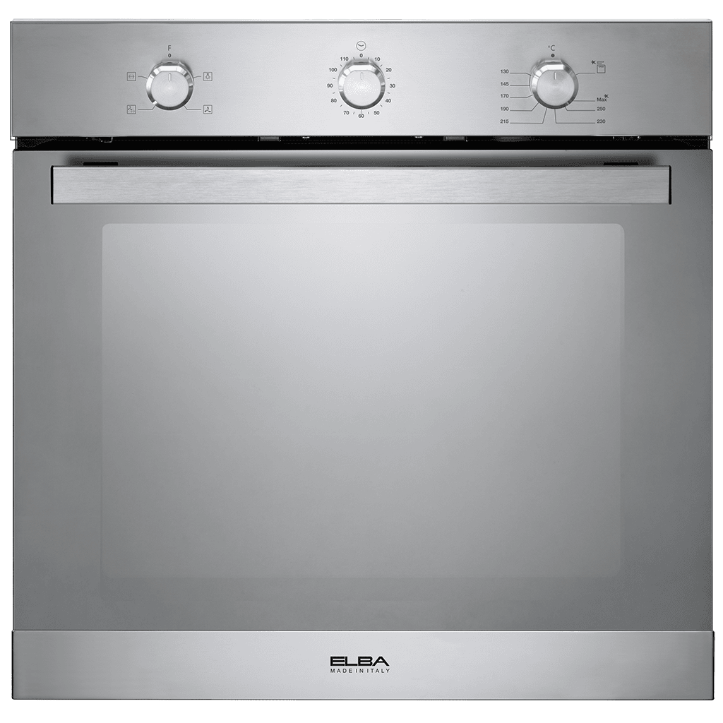 Elba 02/AL 6 XLX FG 60cm Mirror Finish Fan Assisted Gas Oven