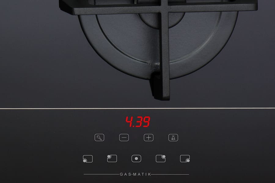 Elba 02/ELIO 95G-MATIK 900mm 5 Burner Gas on Glass Hob - Image 3