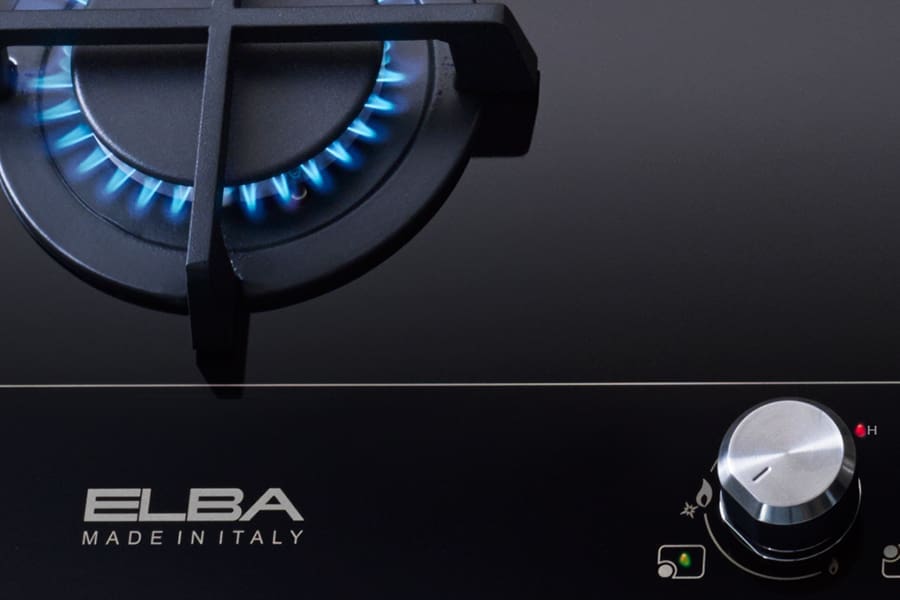 Elba 02/ELIO 95G-MATIK 900mm 5 Burner Gas on Glass Hob - Image 5