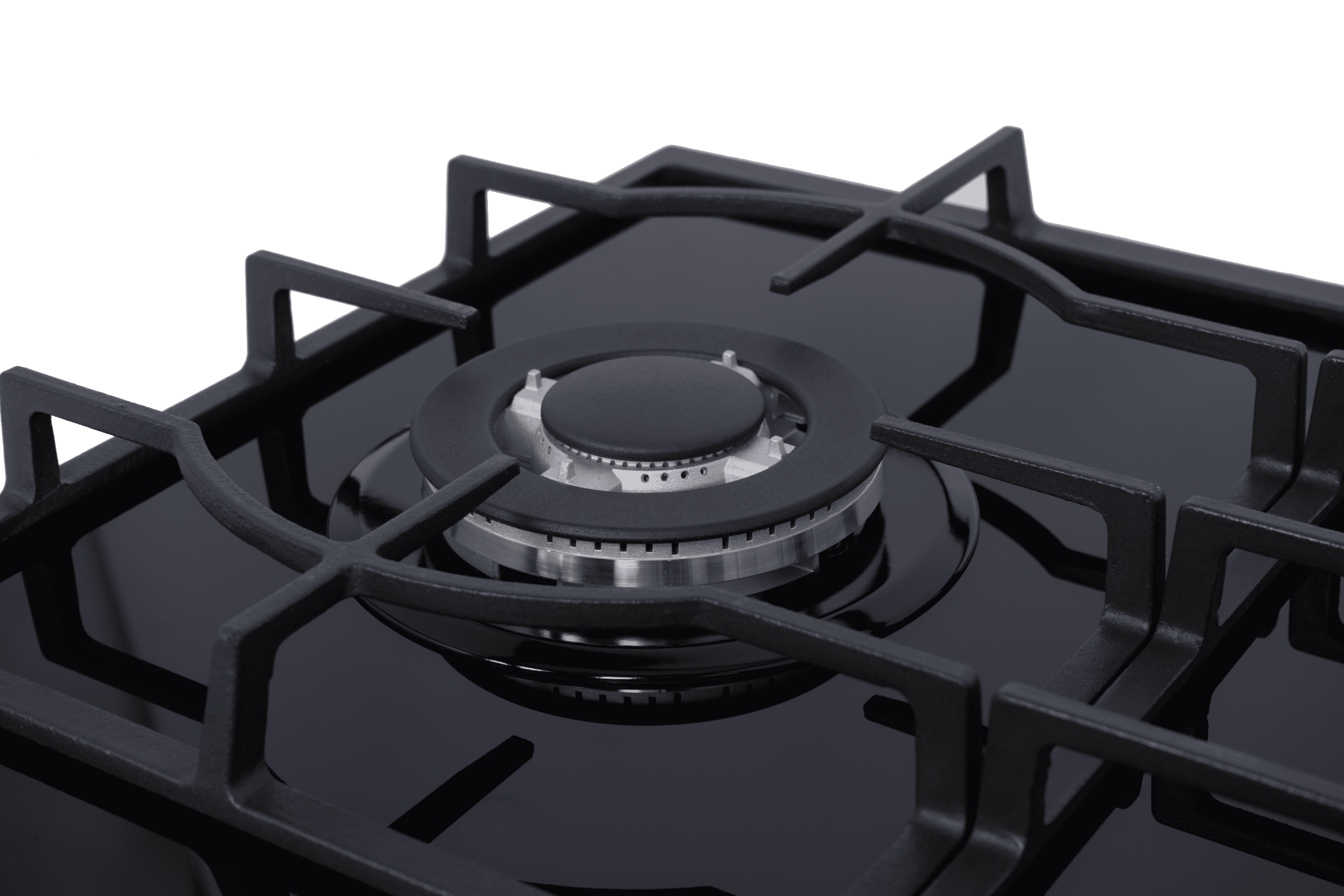 Midea - 90GP095 90cm Gas Hob – Black Glass - Image 2