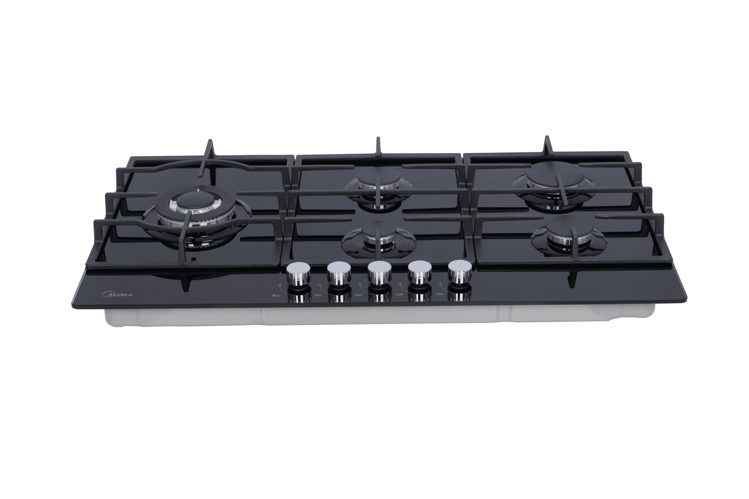Midea - 90GP095 90cm Gas Hob – Black Glass - Image 4