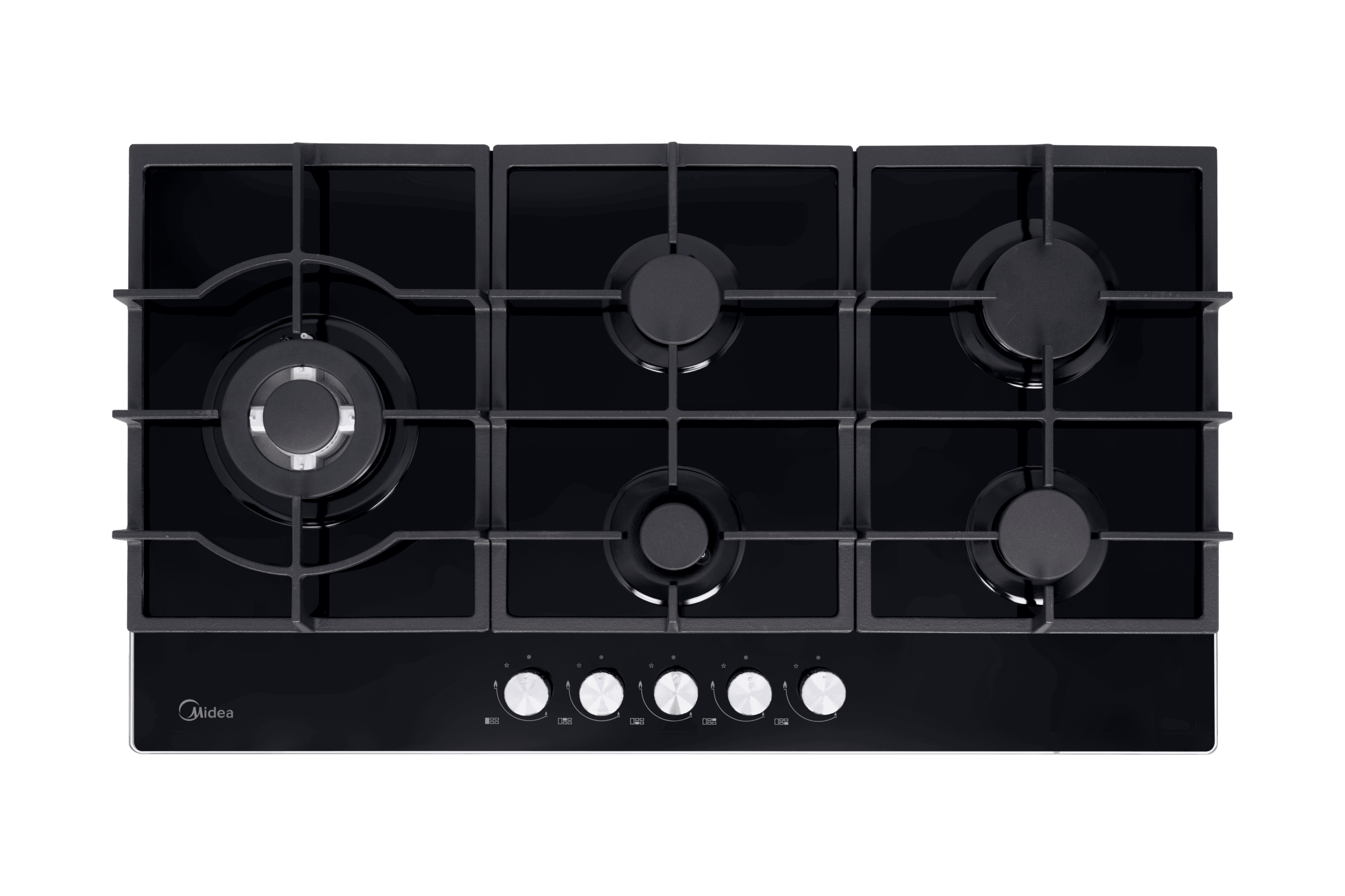 Midea - 90GP095 90cm Gas Hob – Black Glass - Image 8