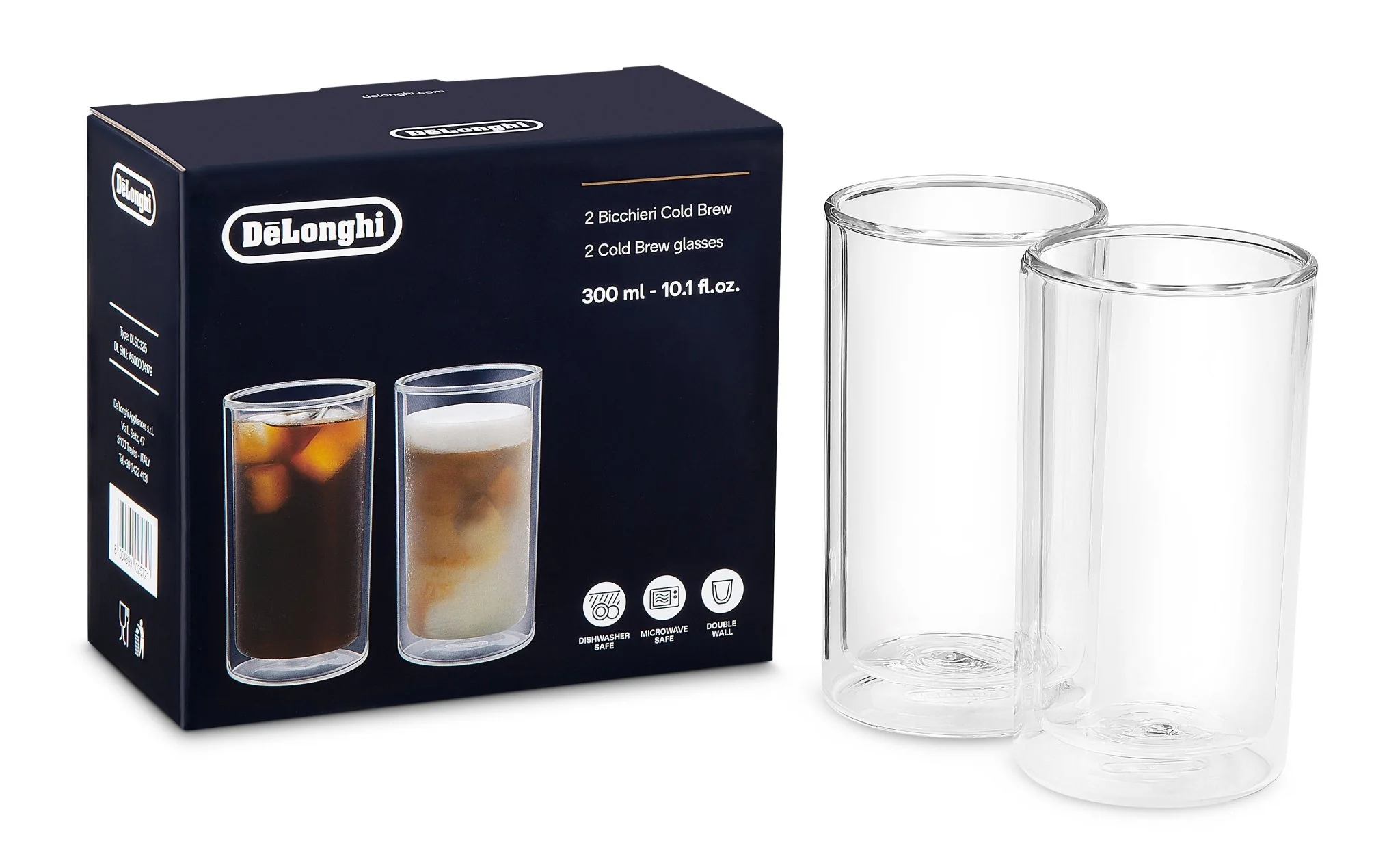 Delonghi - DLSC325 Cold Brew Coffee Glasses 300ml - Image 2