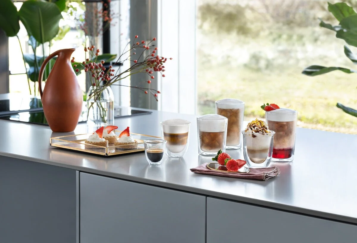 Delonghi AS00004620 Hot & Cold Coffee Glasses Collection - Image 2