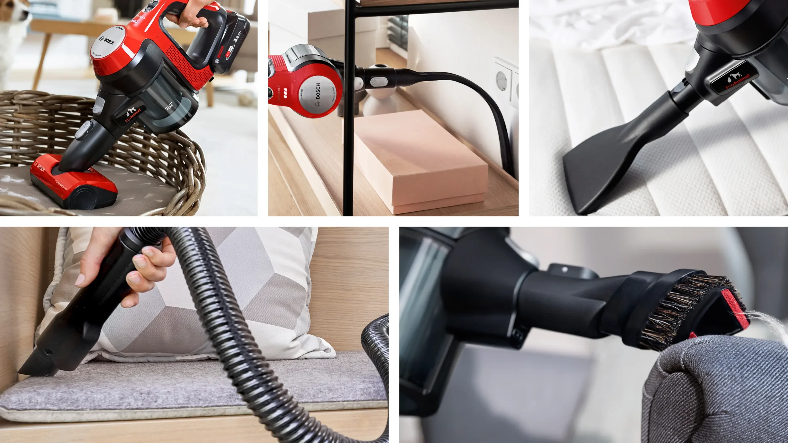 Bosch - BCS711PET Cordless Handheld Unlimited 7 ProAnimal Red Vacuum Cleaner - Image 12