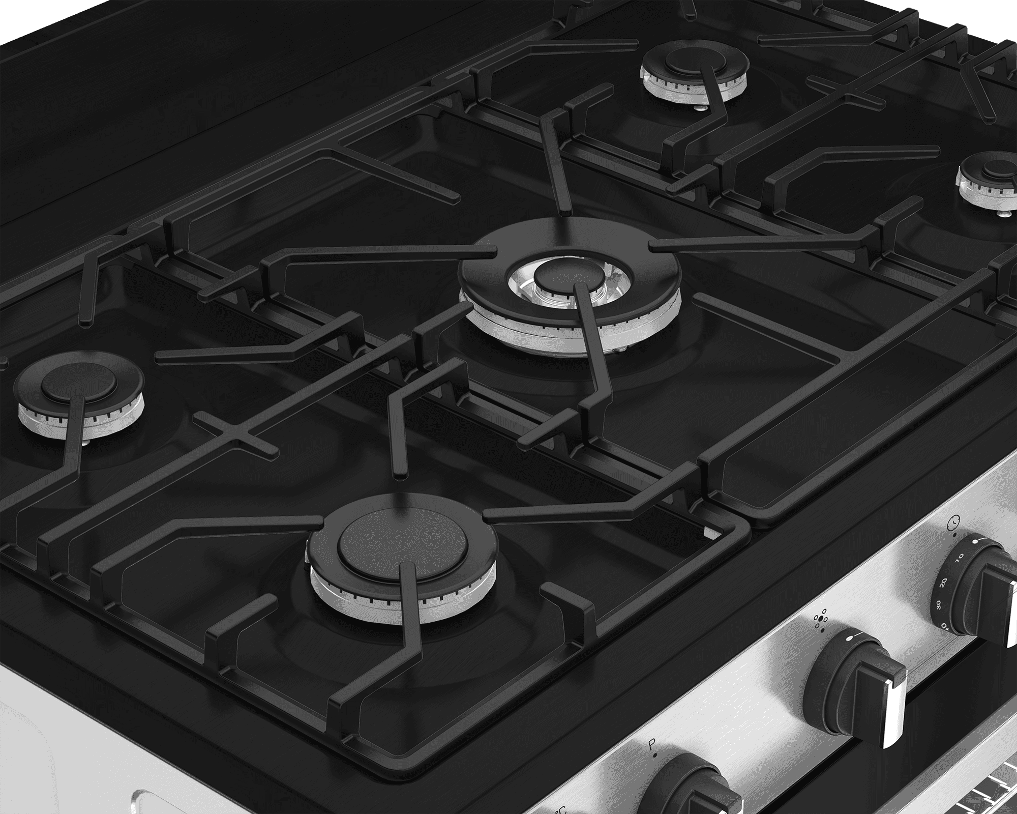 DEFY 90cm Gas Electric Range Cooker Thermofan+ Black/Inox - Image 5
