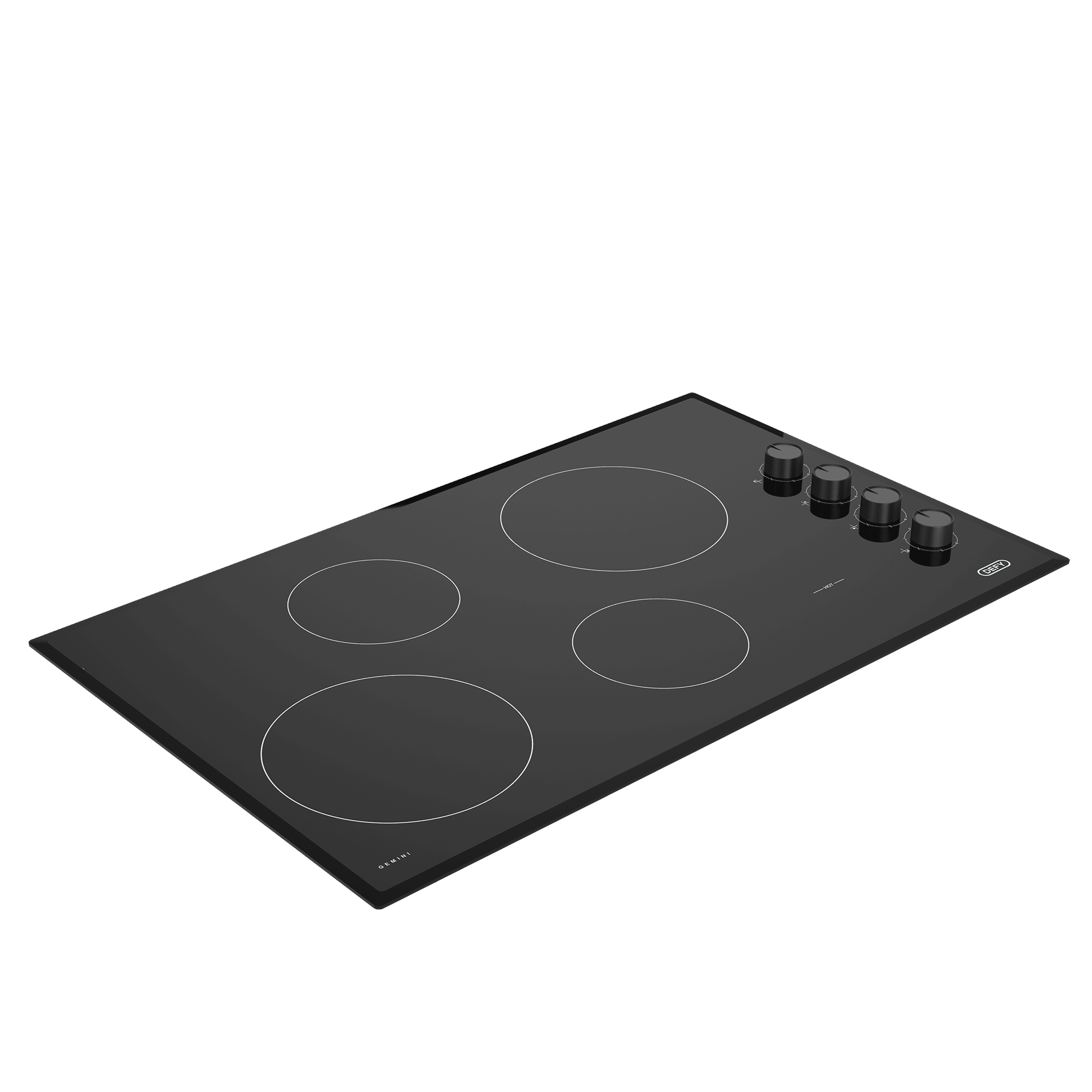 DEFY - 90cm Gemini Vitroceramic Hob Black CP - Image 2