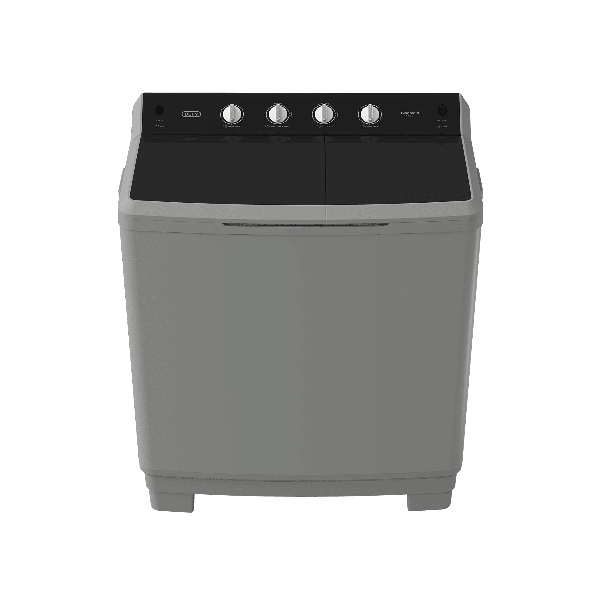 DEFY - 15kg Twin Tub Washing Machine Metallic
