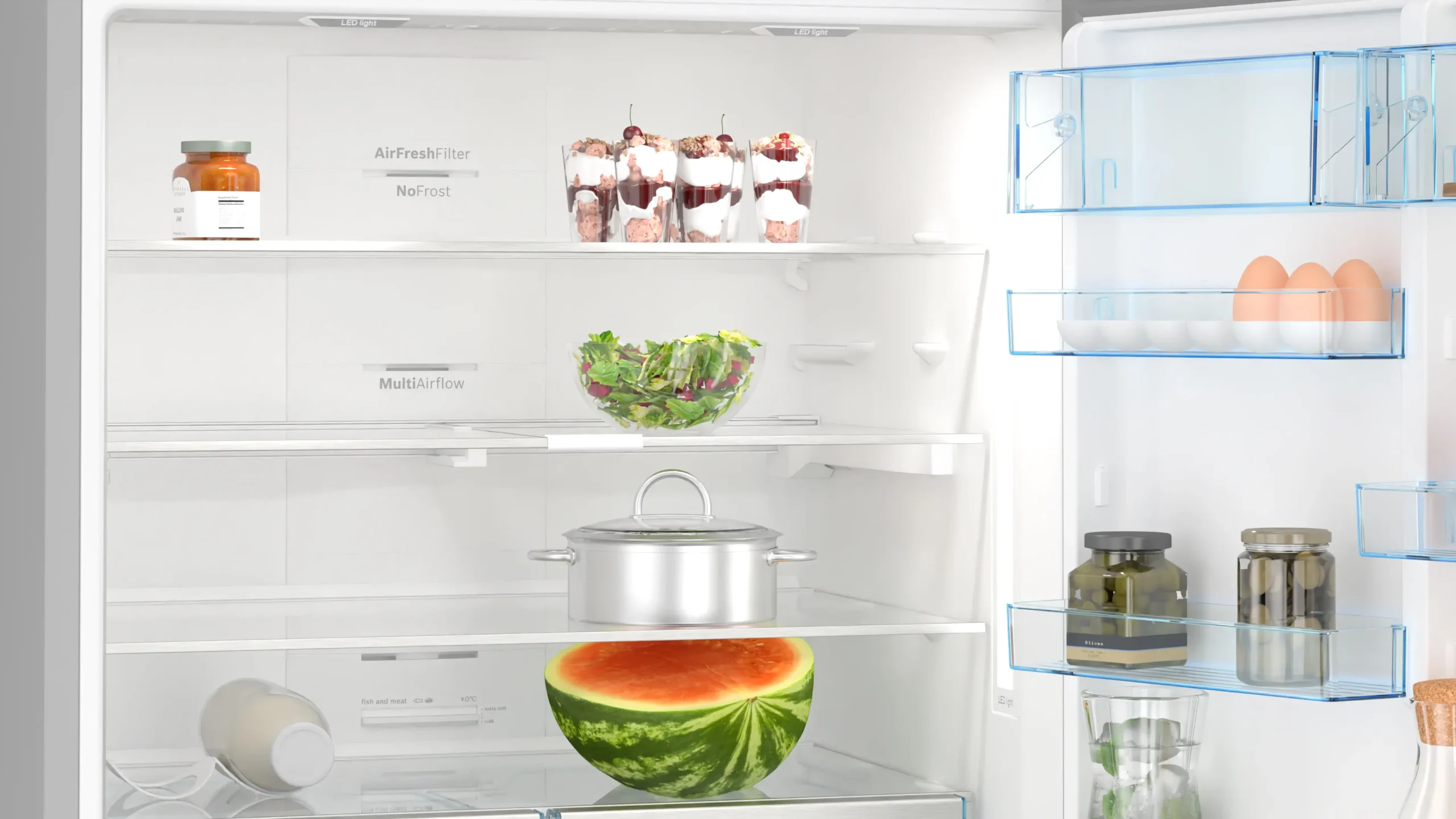 Bosch KGN86CI30Z Serie 6 619 L Inox Combi Fridge - Image 4