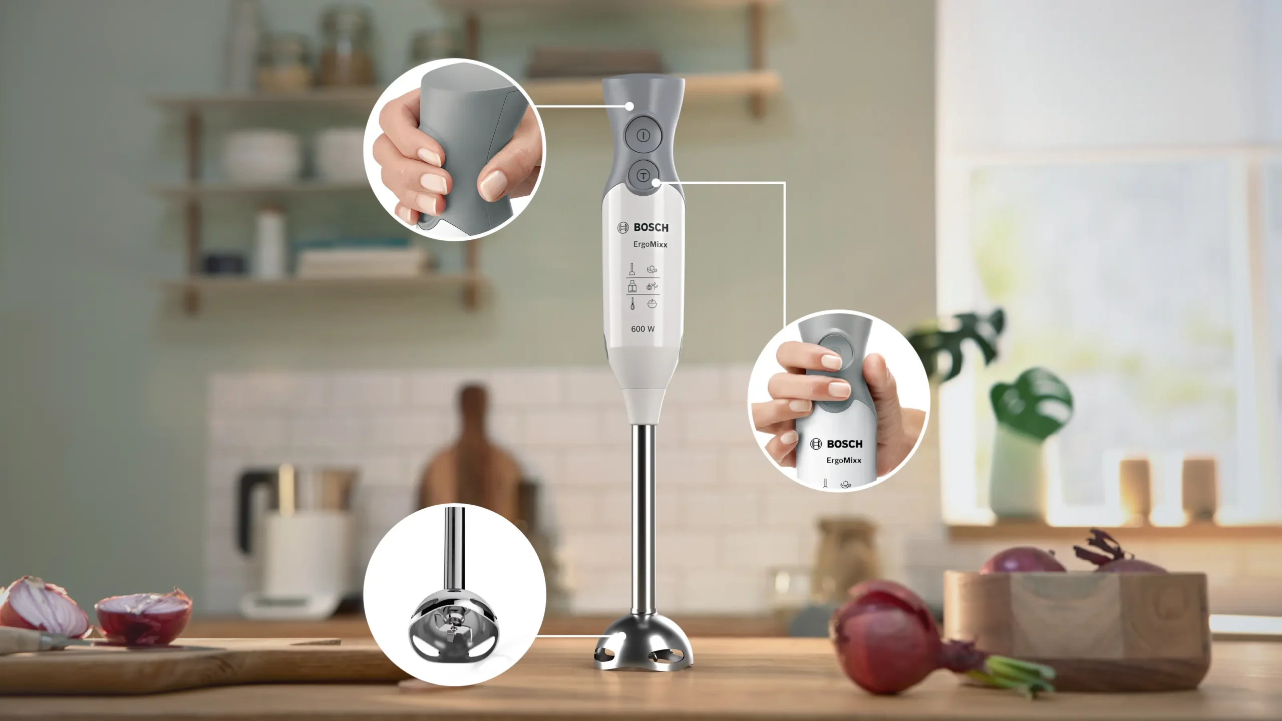 Bosch - MSM66110 600W White ErgoMixx Hand Blender - Image 6