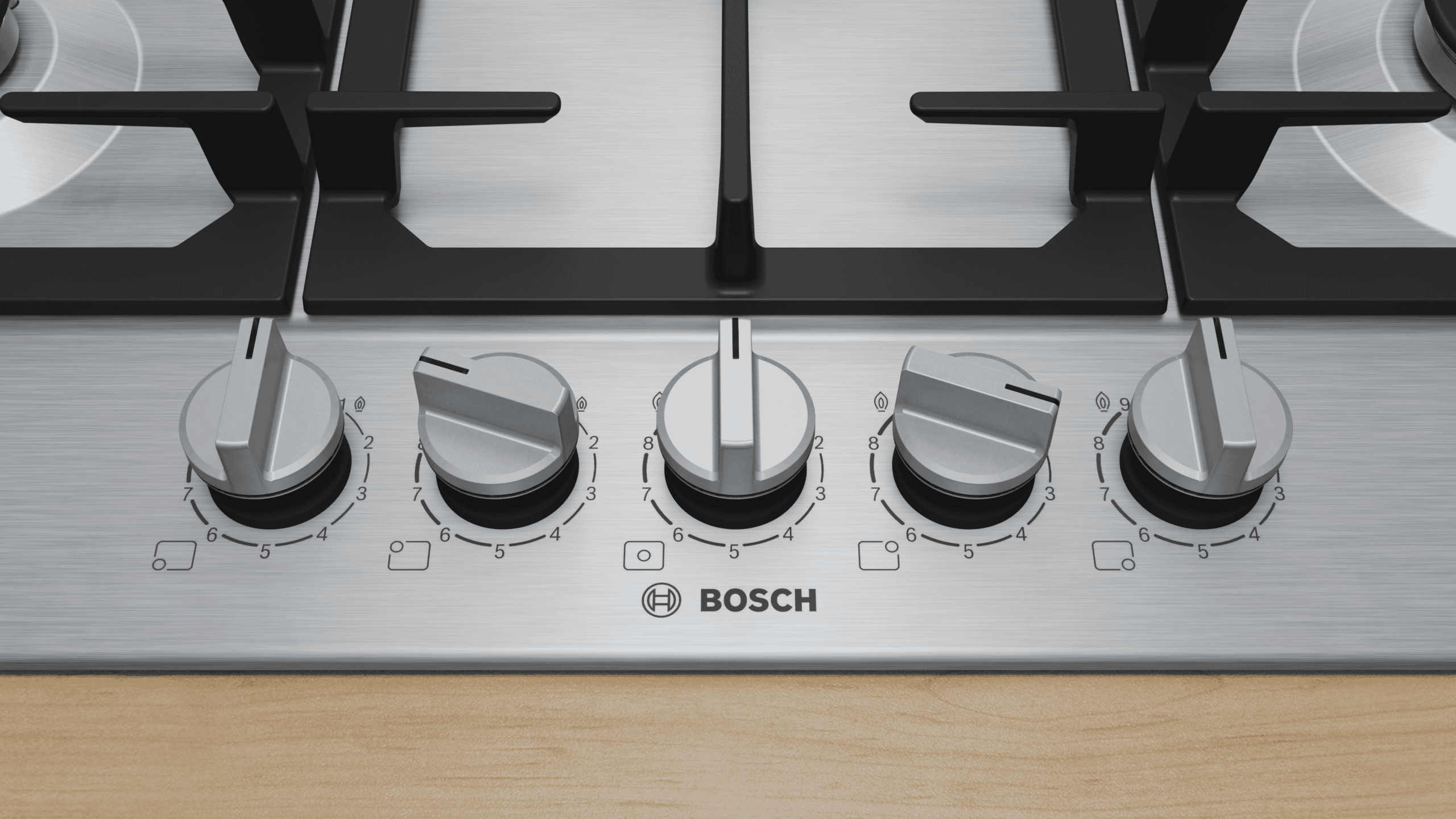 Bosch - Home Appliances PCQ7A5I90Z 75cm 5 Burner Gas Hob
