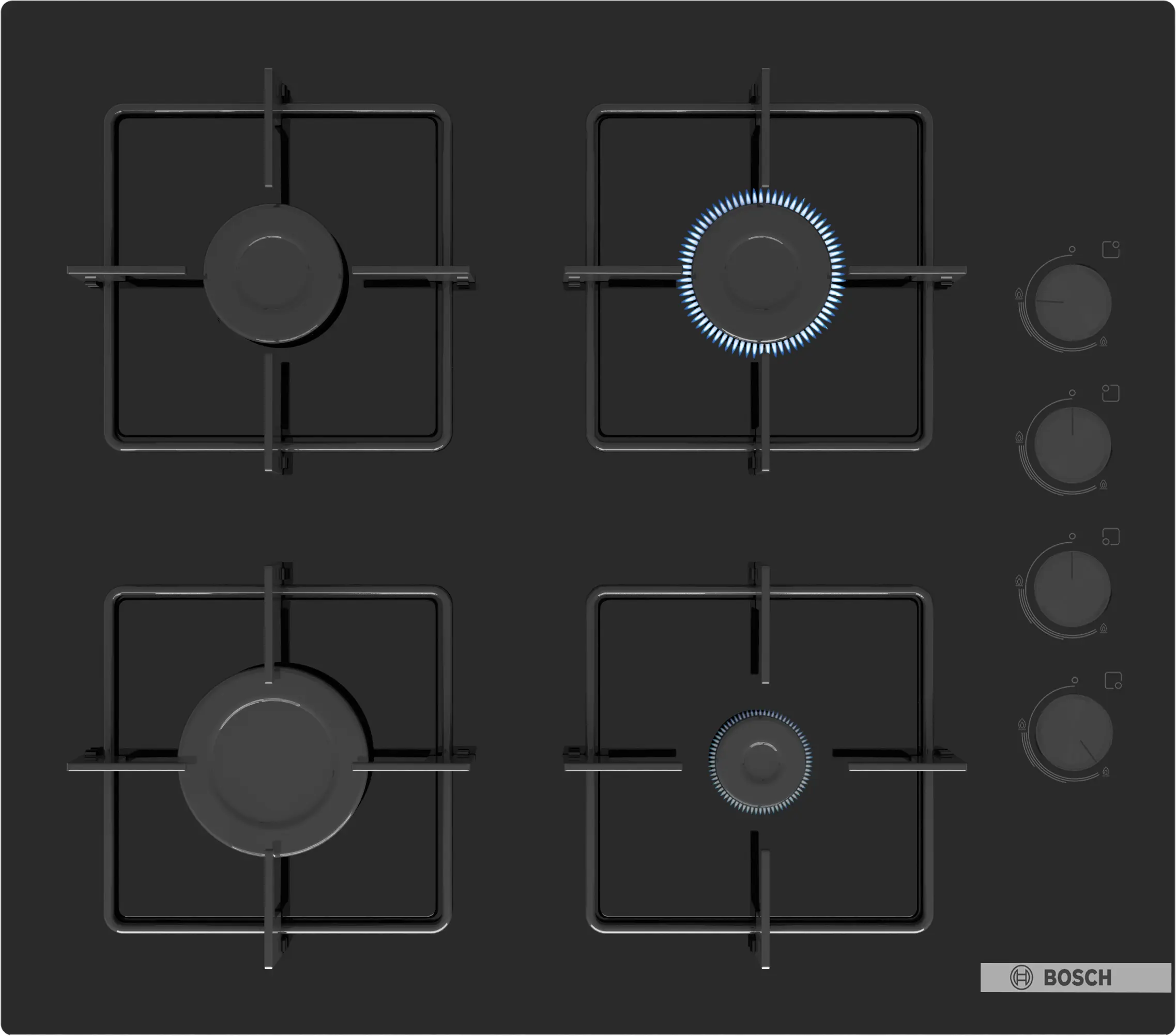 Bosch - Home Appliances POP6C6P30M 60cm 4 Burner Gas Hob