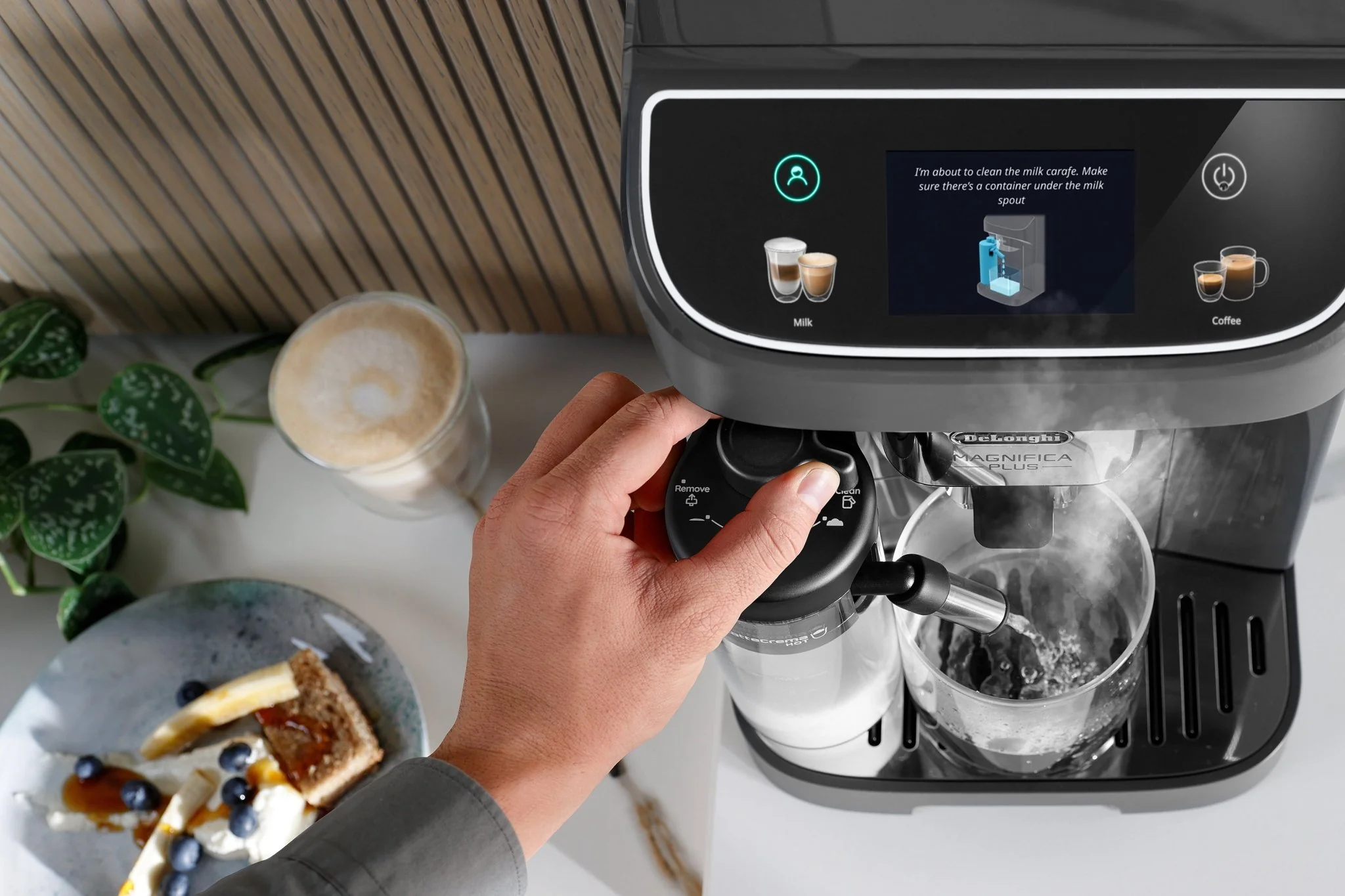 Delonghi ECAM320.61.G Magnifica Plus - Milk - Image 10