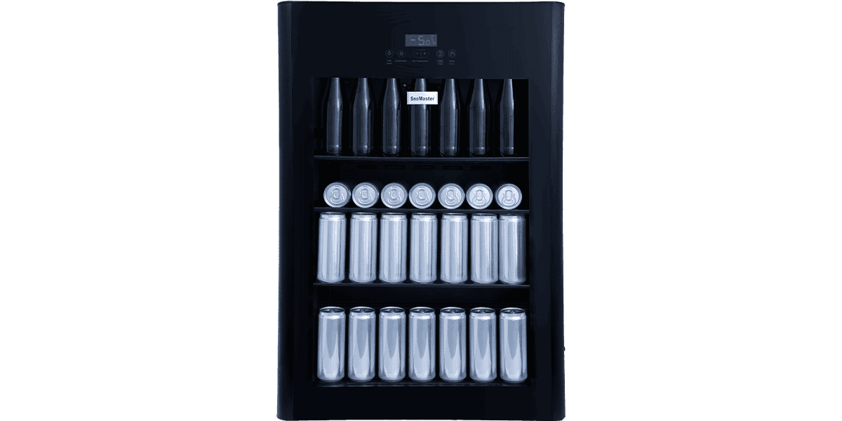 SnoMaster 100L Sub-Zero Under-Counter Beverage Cooler - Black - Image 3