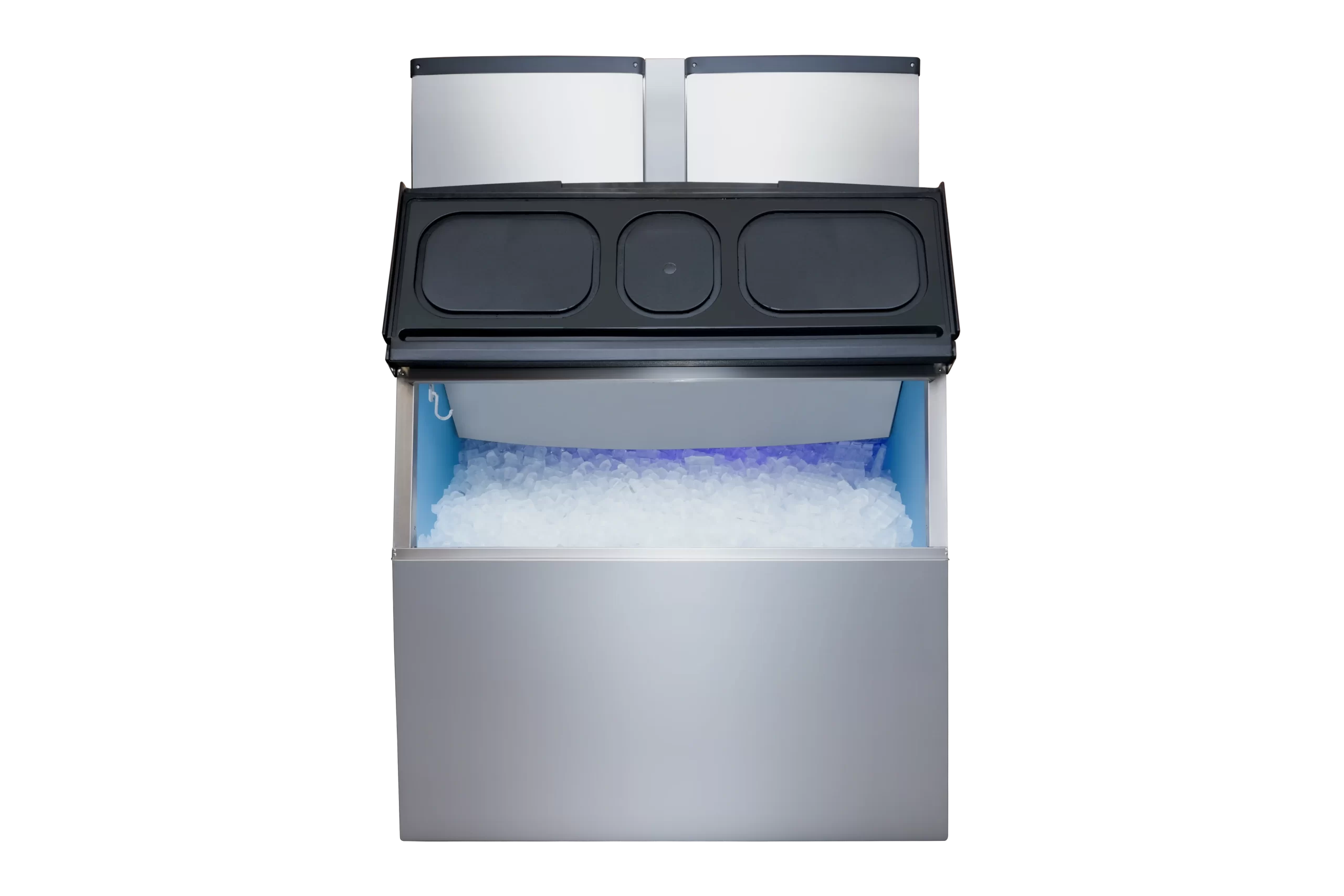 SnoMaster 700Kg/24Hr Commercial Square Block Type Ice-Maker - Stainless Steel (Including 320Kg Storage Bin) - Image 3