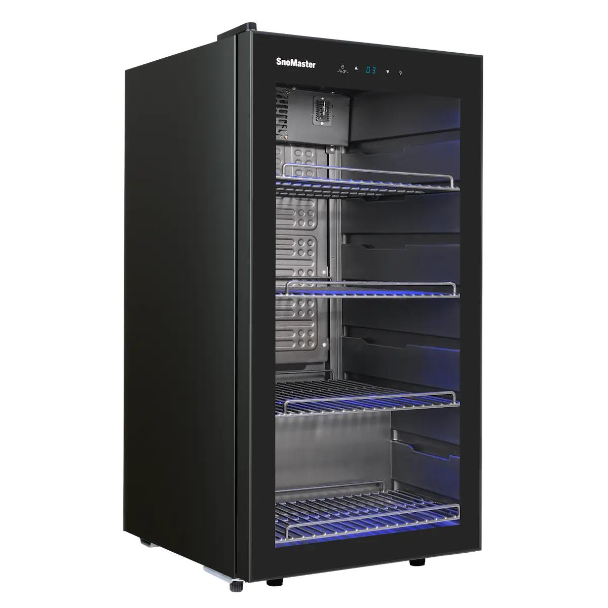 SnoMaster 86L Under-Counter Beverage Cooler - Black