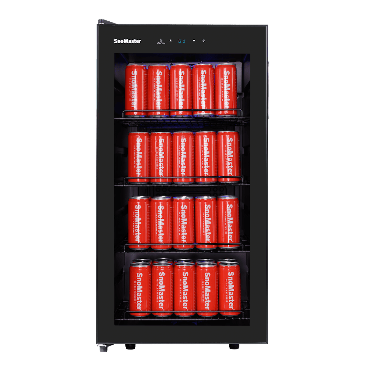 SnoMaster 86L Under-Counter Beverage Cooler - Black - Image 3