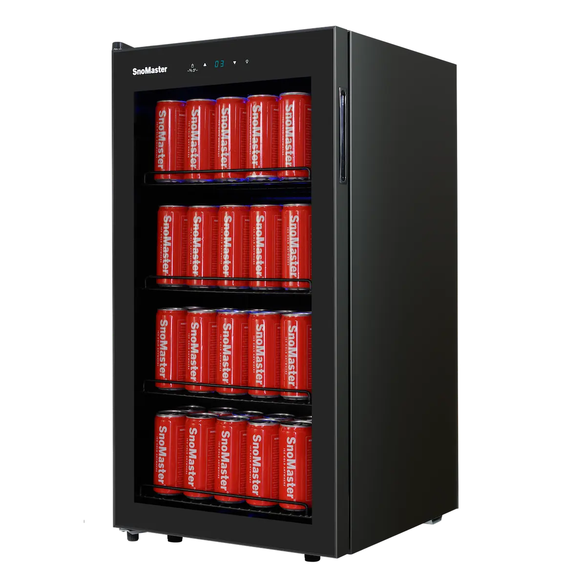 SnoMaster 86L Under-Counter Beverage Cooler - Black - Image 6