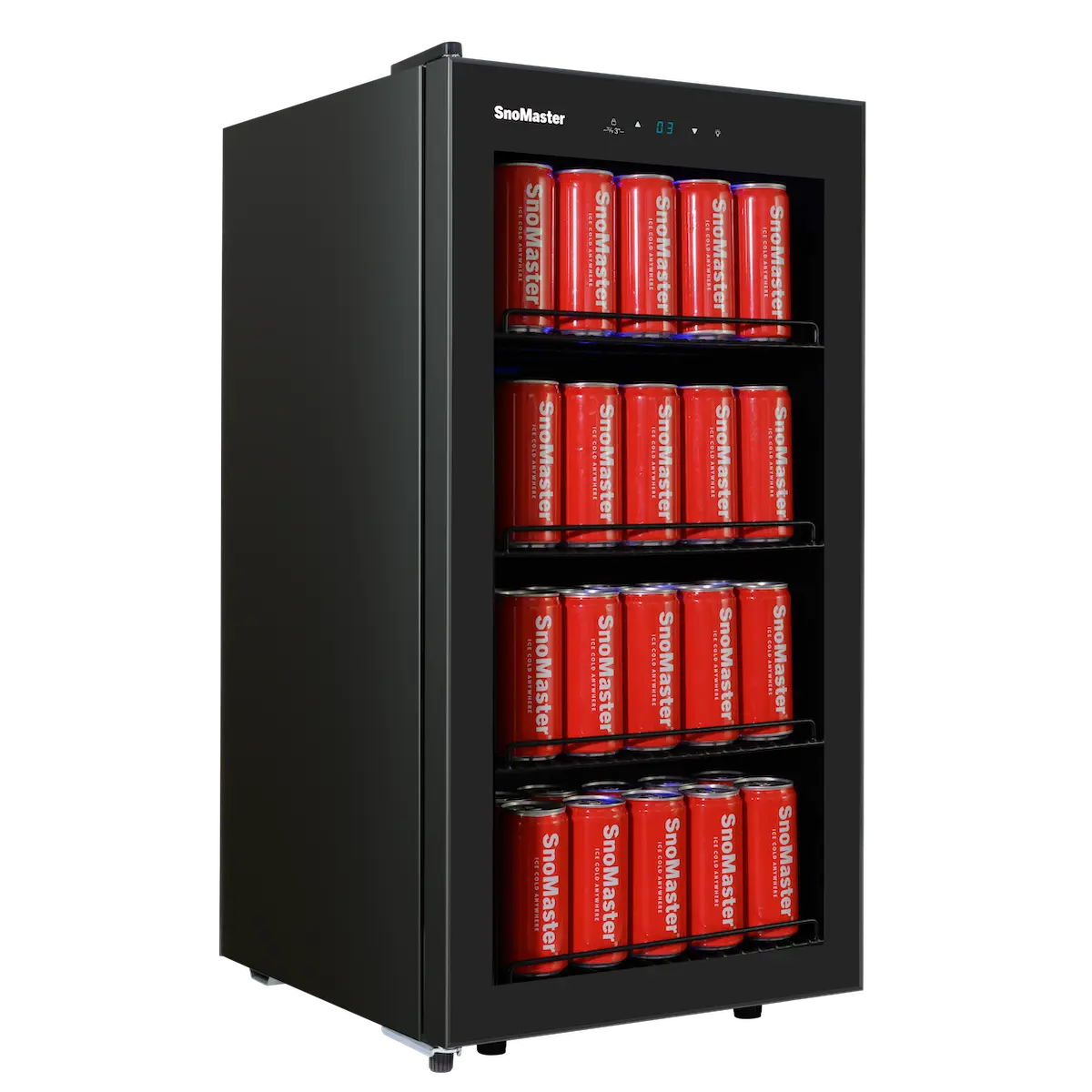 SnoMaster 86L Under-Counter Beverage Cooler - Black - Image 7