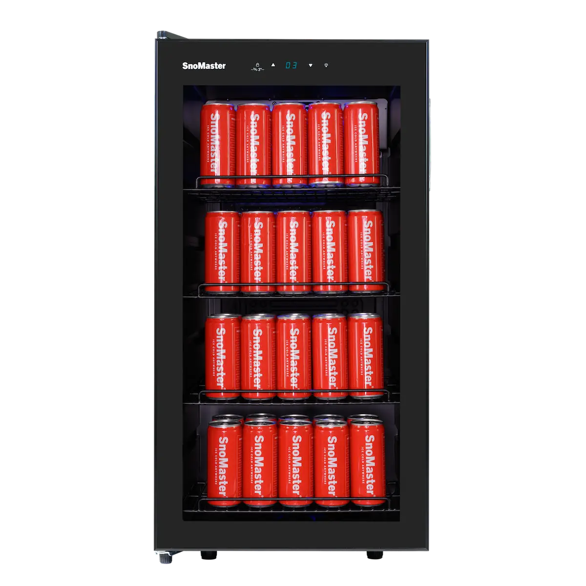 SnoMaster 86L Under-Counter Beverage Cooler - Black - Image 8